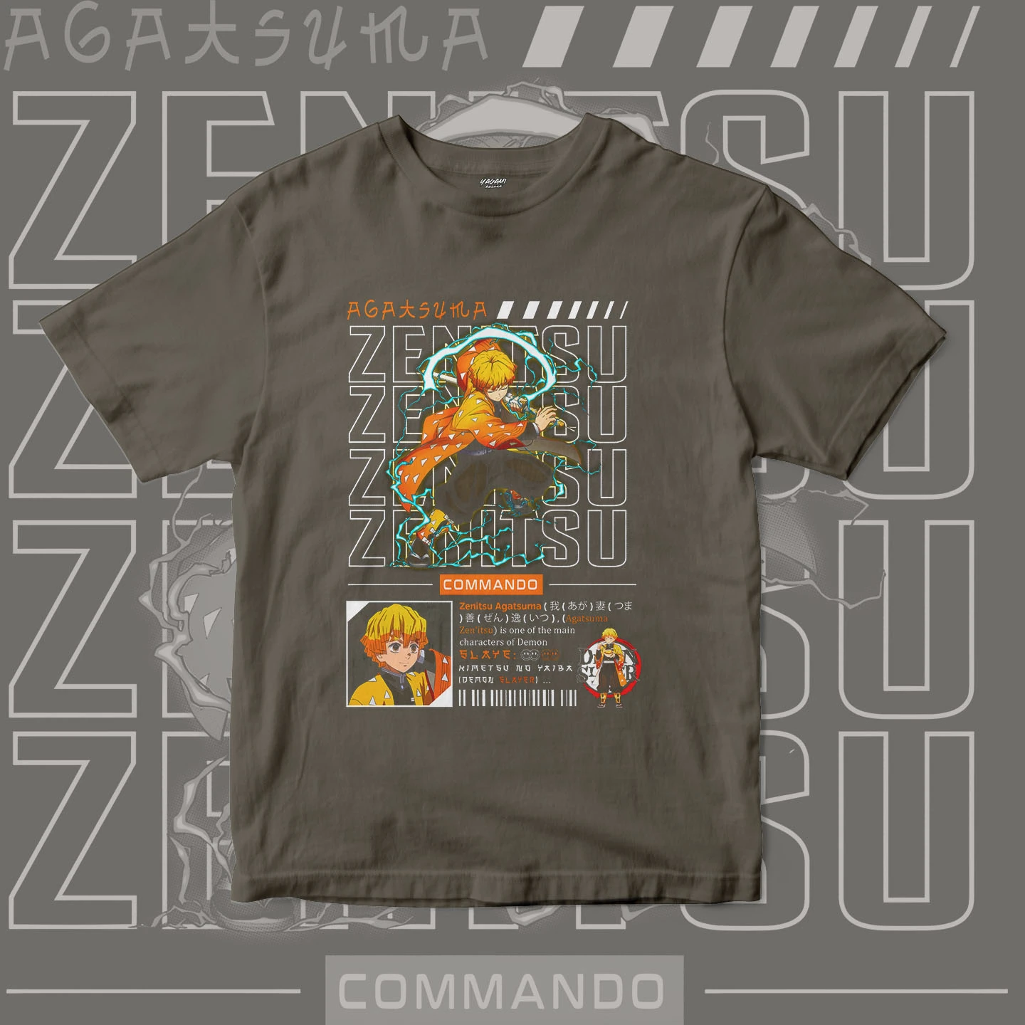 Zenitsu Agatsuma Thunder | Unisex Jersey Short Sleeve Tee - Image 14