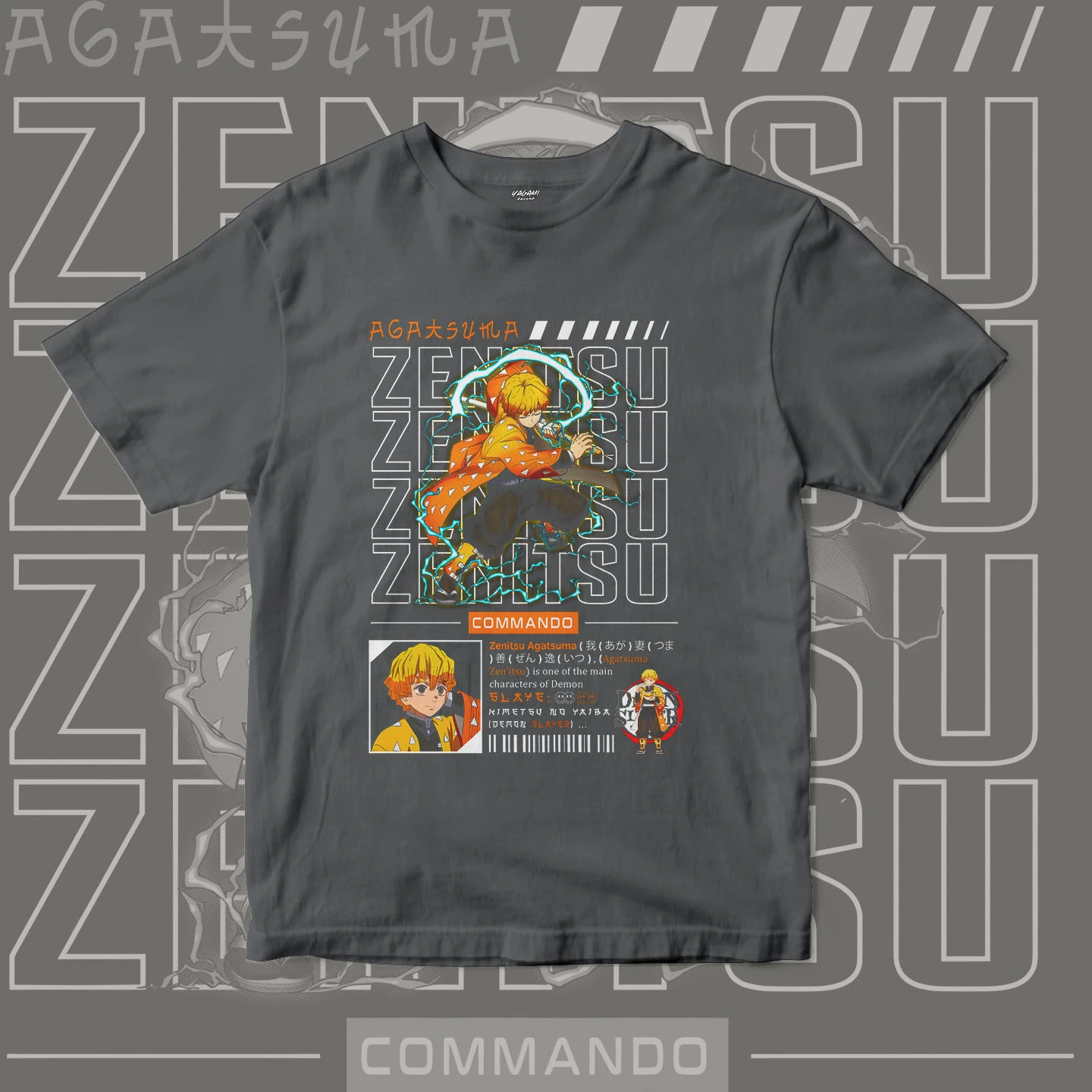 Zenitsu Agatsuma Thunder | Unisex Jersey Short Sleeve Tee - Image 13