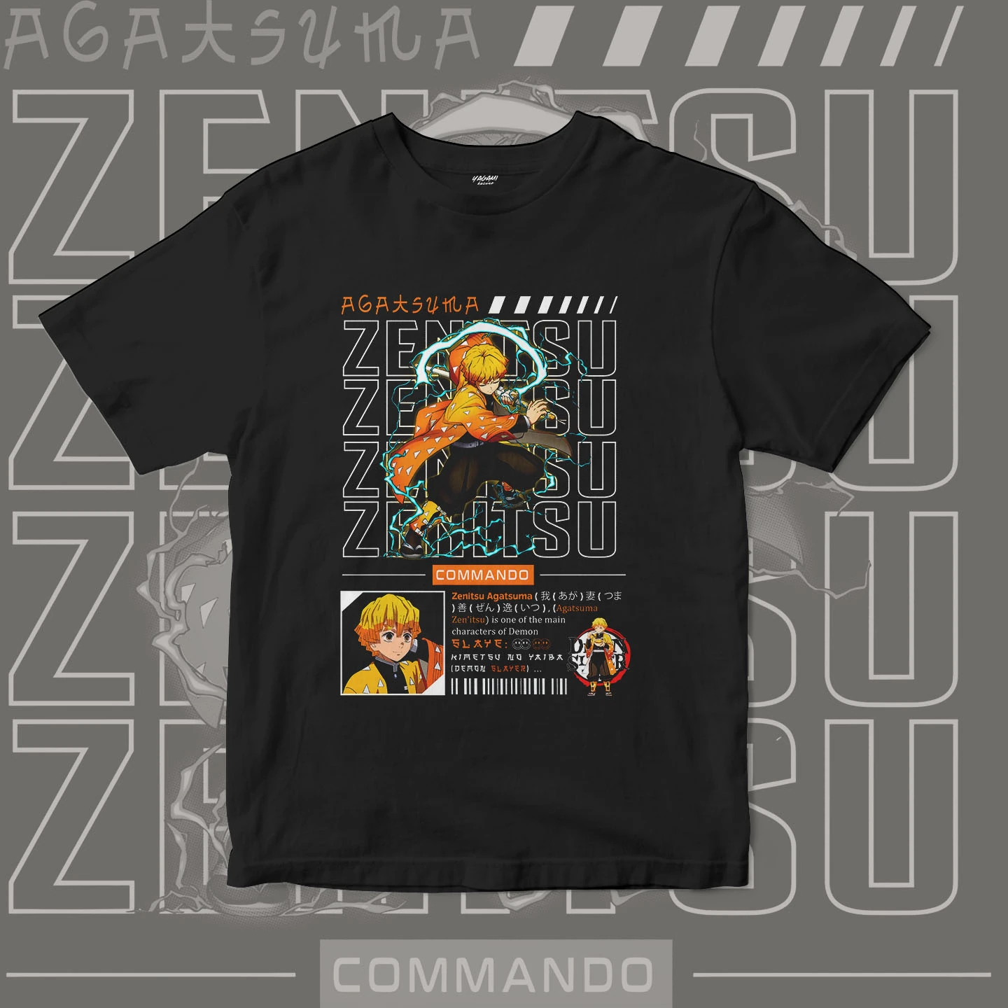 Zenitsu Agatsuma Thunder | Unisex Jersey Short Sleeve Tee - Image 3