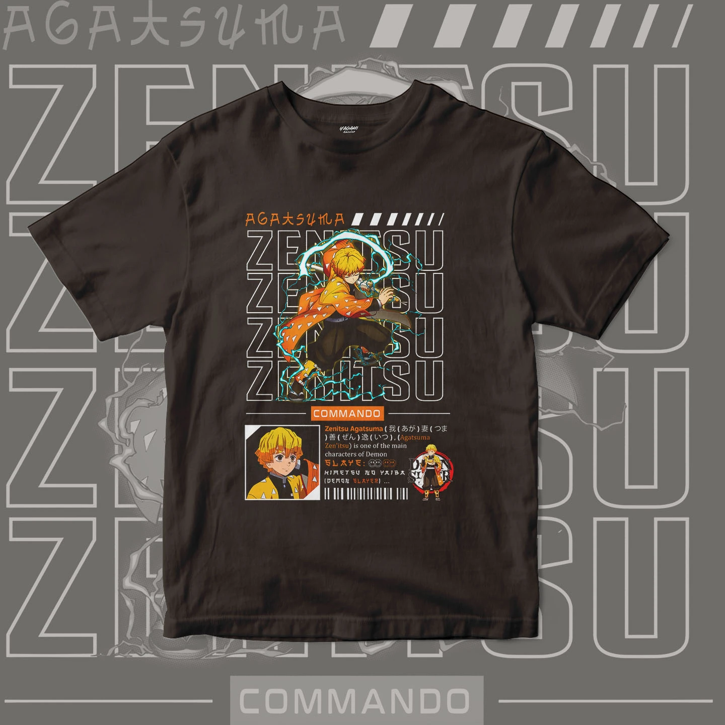 Zenitsu Agatsuma Thunder | Unisex Jersey Short Sleeve Tee - Image 12