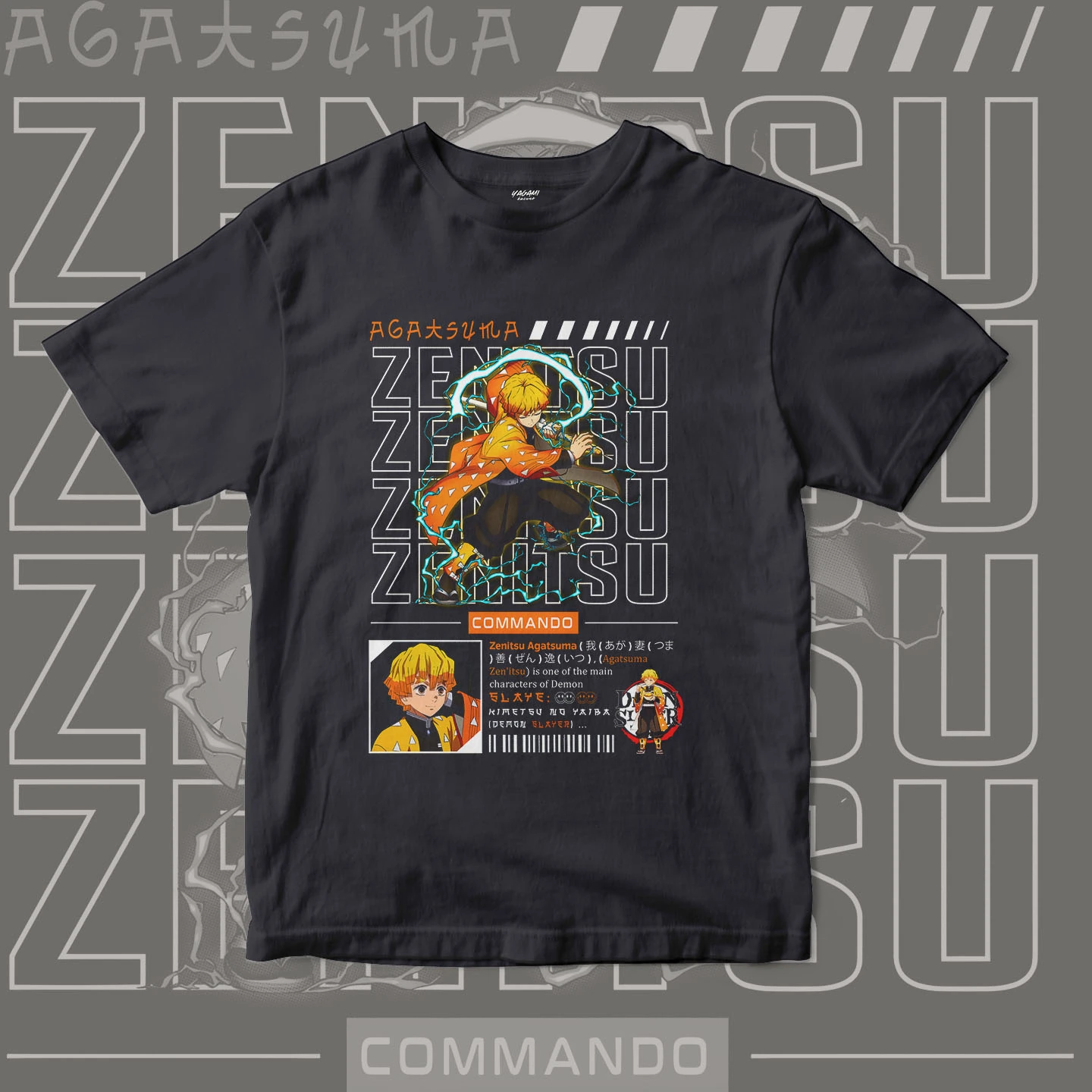 Zenitsu Agatsuma Thunder | Unisex Jersey Short Sleeve Tee - Image 11