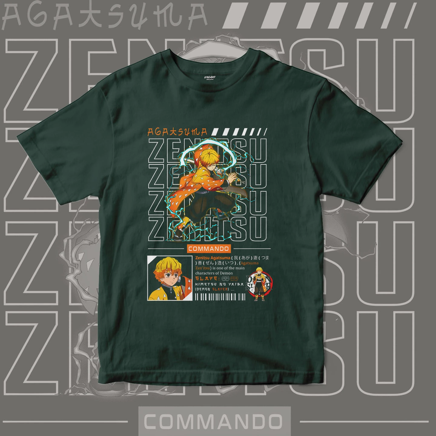 Zenitsu Agatsuma Thunder | Unisex Jersey Short Sleeve Tee - Image 10