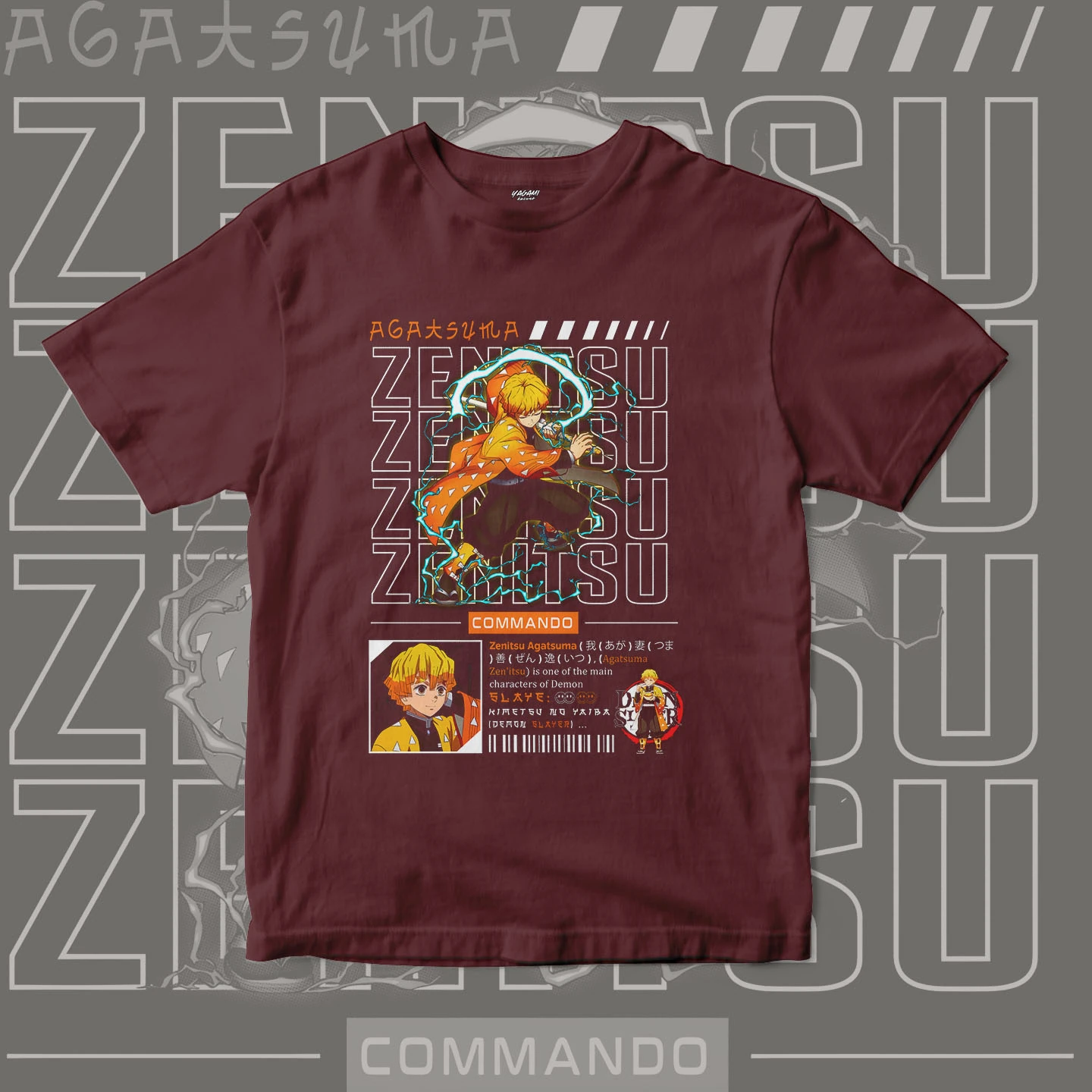 Zenitsu Agatsuma Thunder | Unisex Jersey Short Sleeve Tee - Image 8