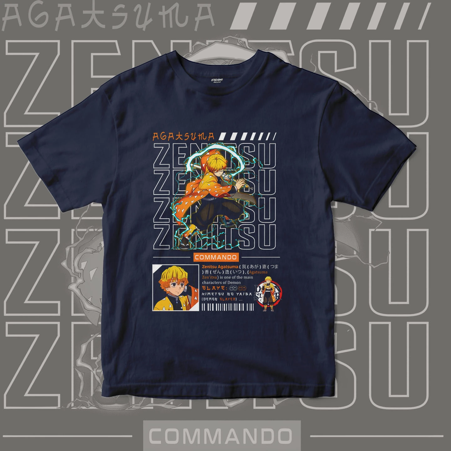 Zenitsu Agatsuma Thunder | Unisex Jersey Short Sleeve Tee - Image 7