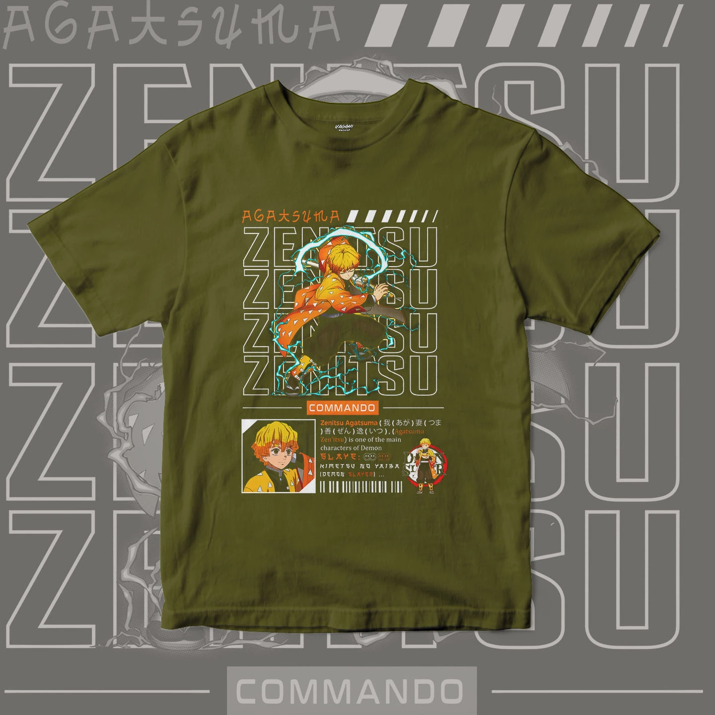 Zenitsu Agatsuma Thunder | Unisex Jersey Short Sleeve Tee - Image 6