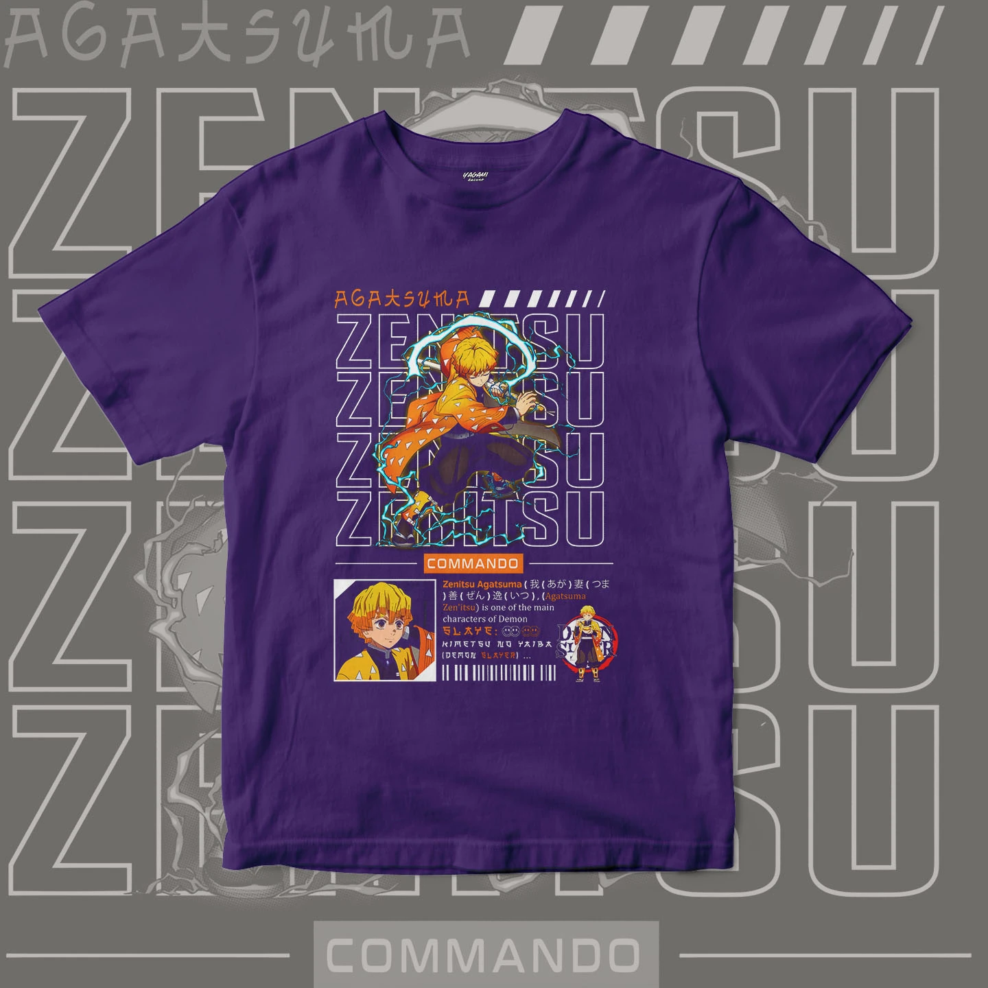 Zenitsu Agatsuma Thunder | Unisex Jersey Short Sleeve Tee - Image 5