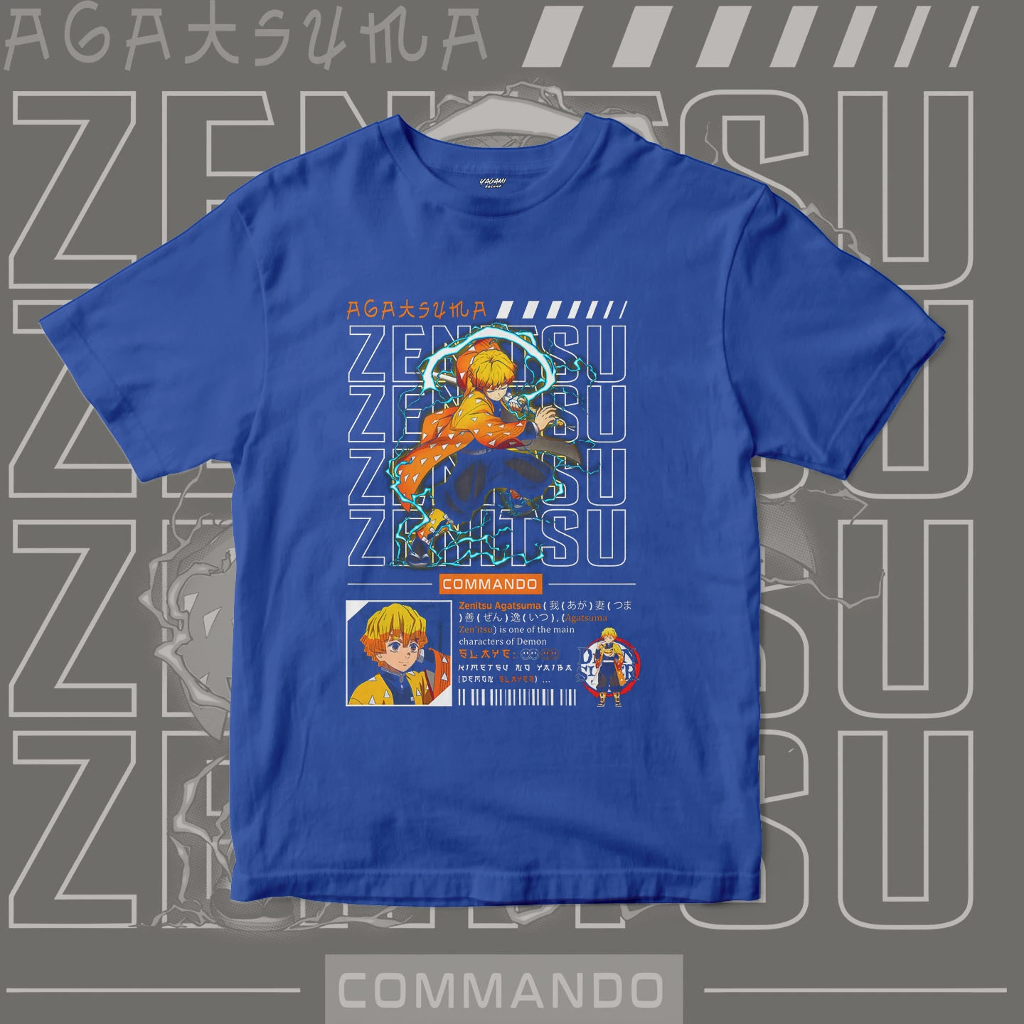 Zenitsu Agatsuma Thunder | Unisex Jersey Short Sleeve Tee - Image 4