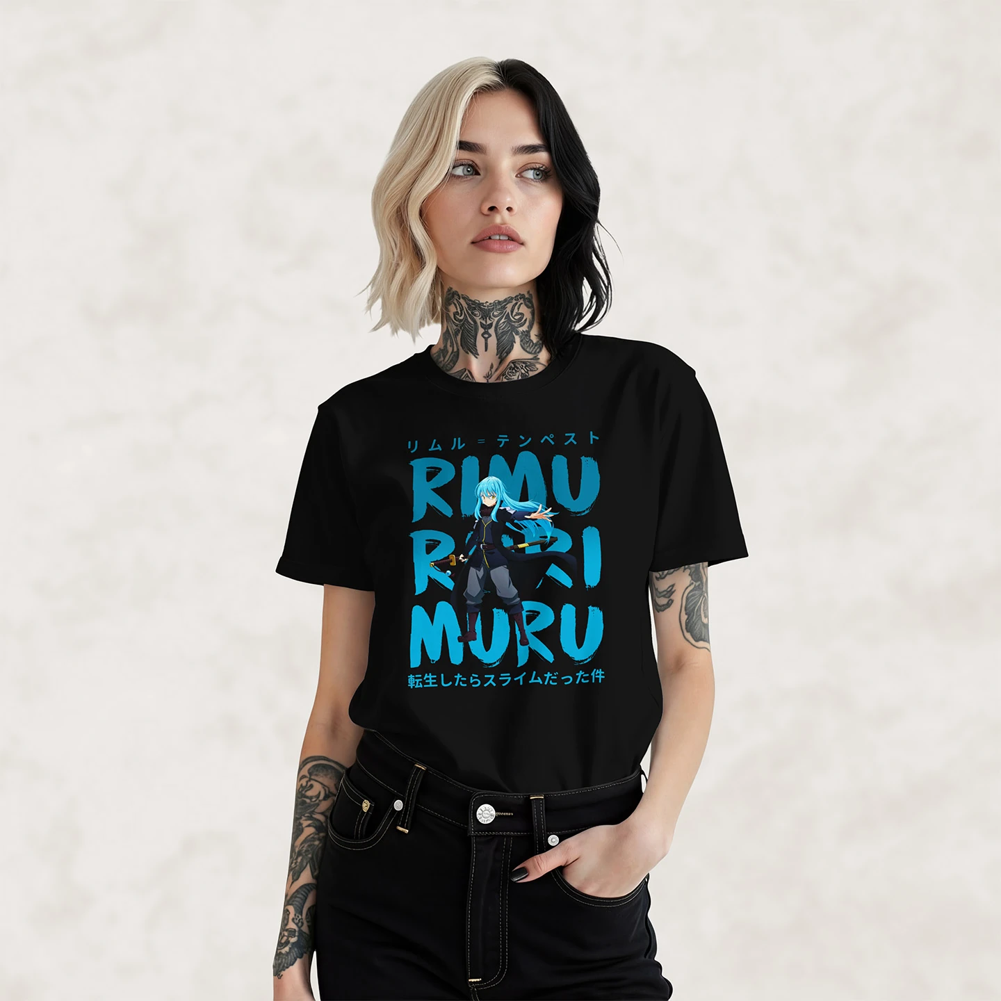 Rimuru Tempest Blue | Unisex Jersey Short Sleeve Tee - Image 2