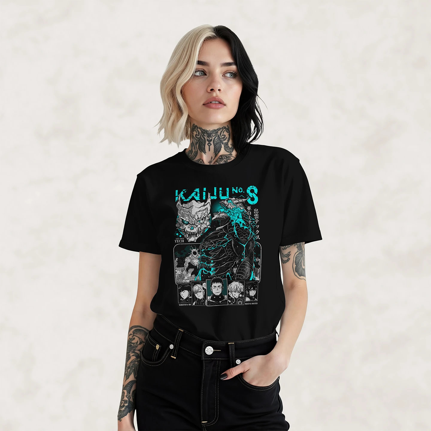 Kafka Hibino Monster Form | Unisex Jersey Short Sleeve Tee - Image 2