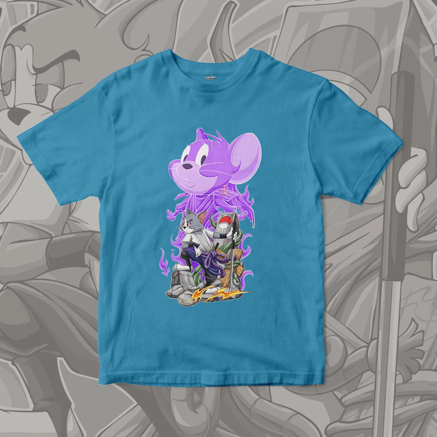 Tom Jerry Spirit Warrior | Unisex Jersey Short Sleeve Tee - Image 15
