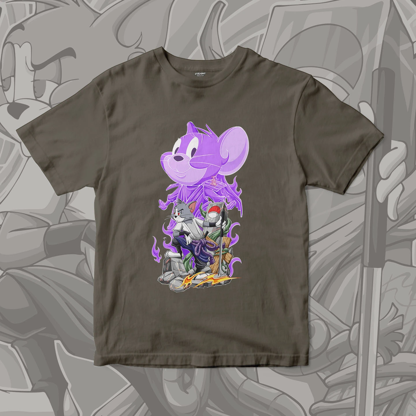 Tom Jerry Spirit Warrior | Unisex Jersey Short Sleeve Tee - Image 14