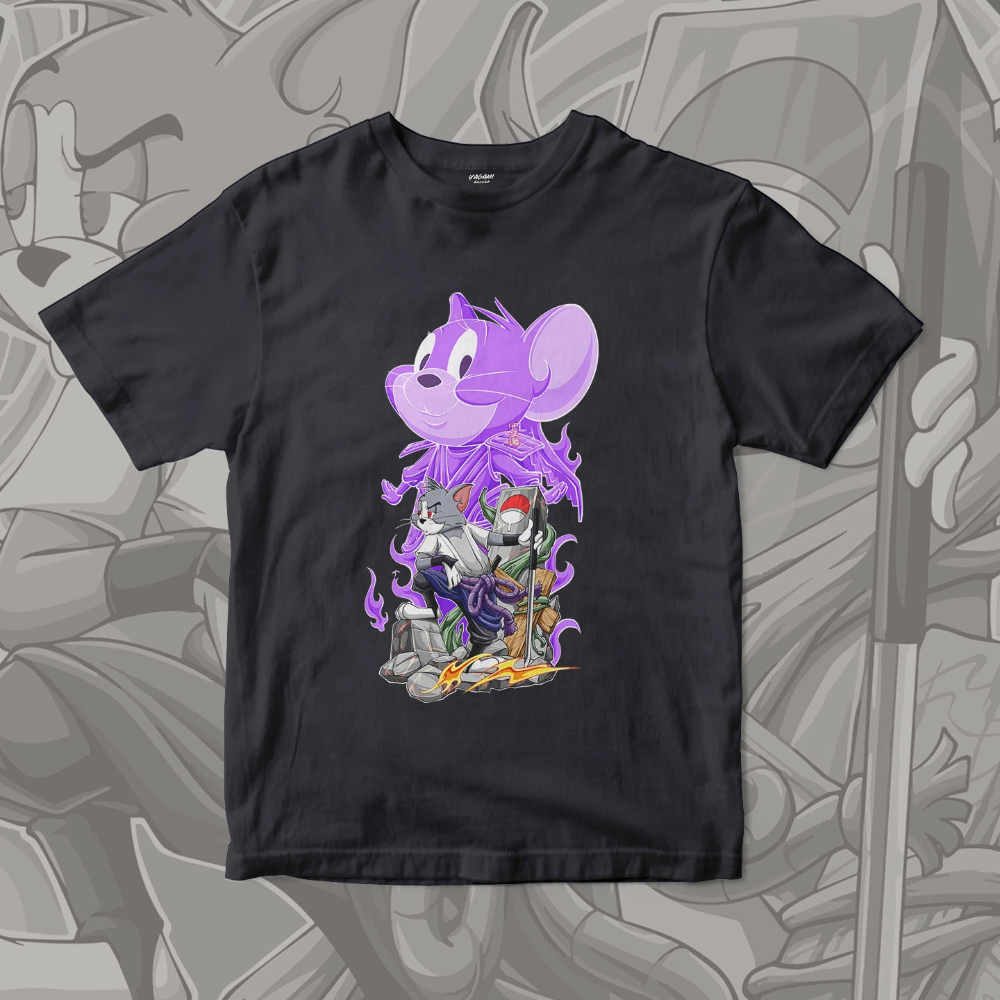 Tom Jerry Spirit Warrior | Unisex Jersey Short Sleeve Tee - Image 11