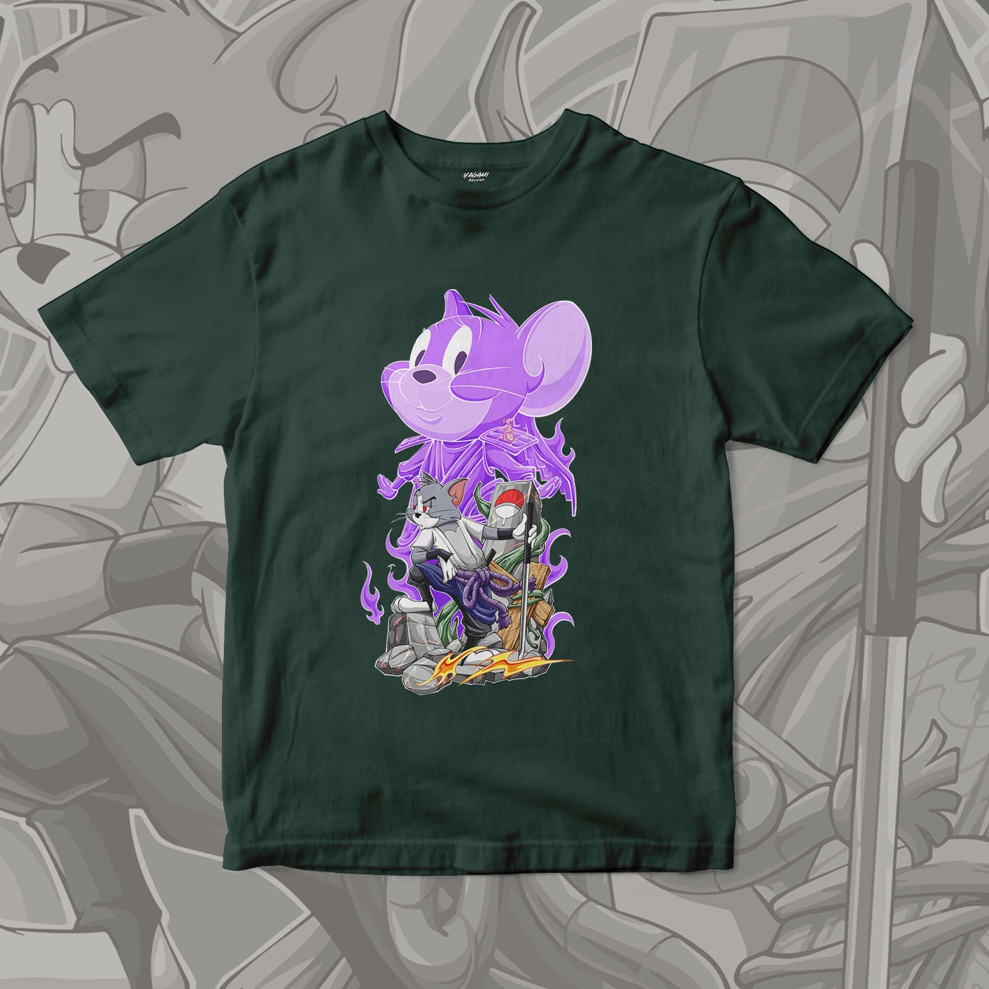 Tom Jerry Spirit Warrior | Unisex Jersey Short Sleeve Tee - Image 10