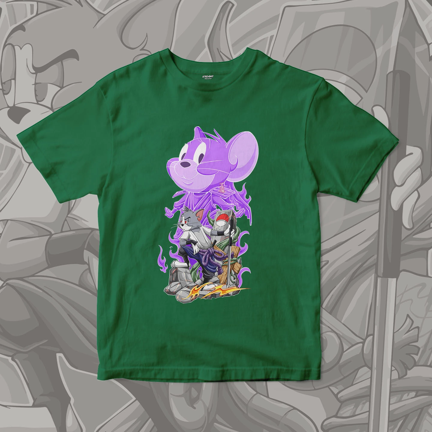 Tom Jerry Spirit Warrior | Unisex Jersey Short Sleeve Tee - Image 9