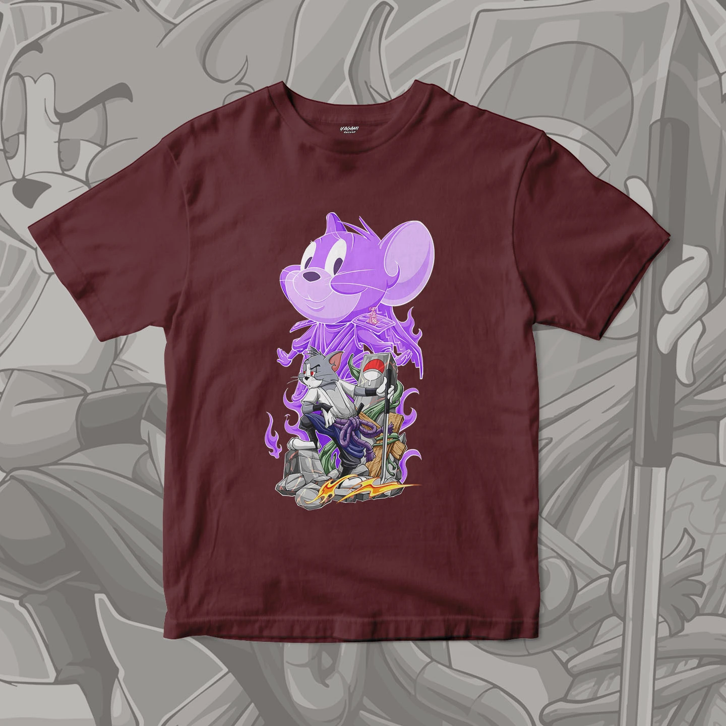 Tom Jerry Spirit Warrior | Unisex Jersey Short Sleeve Tee - Image 8