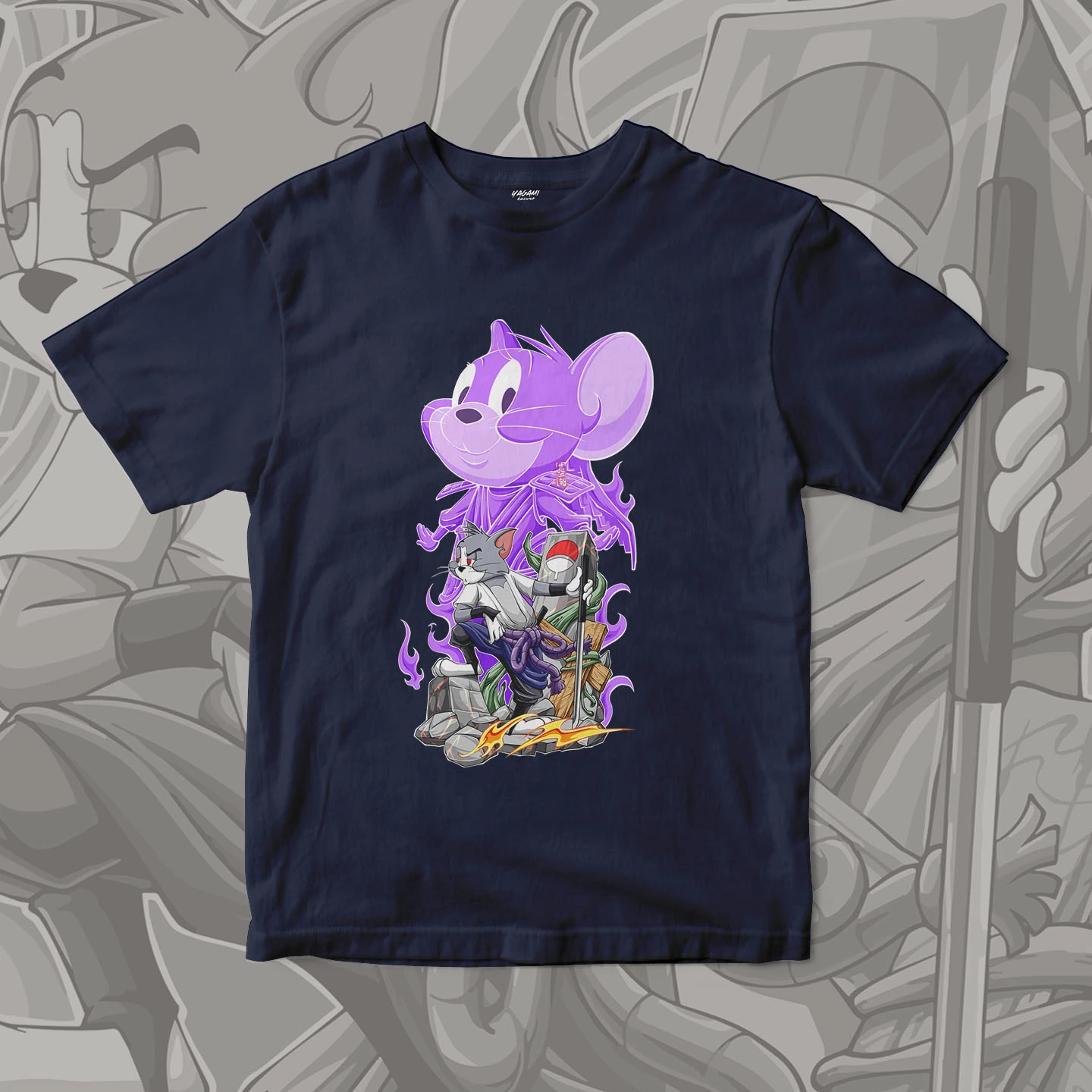 Tom Jerry Spirit Warrior | Unisex Jersey Short Sleeve Tee - Image 7