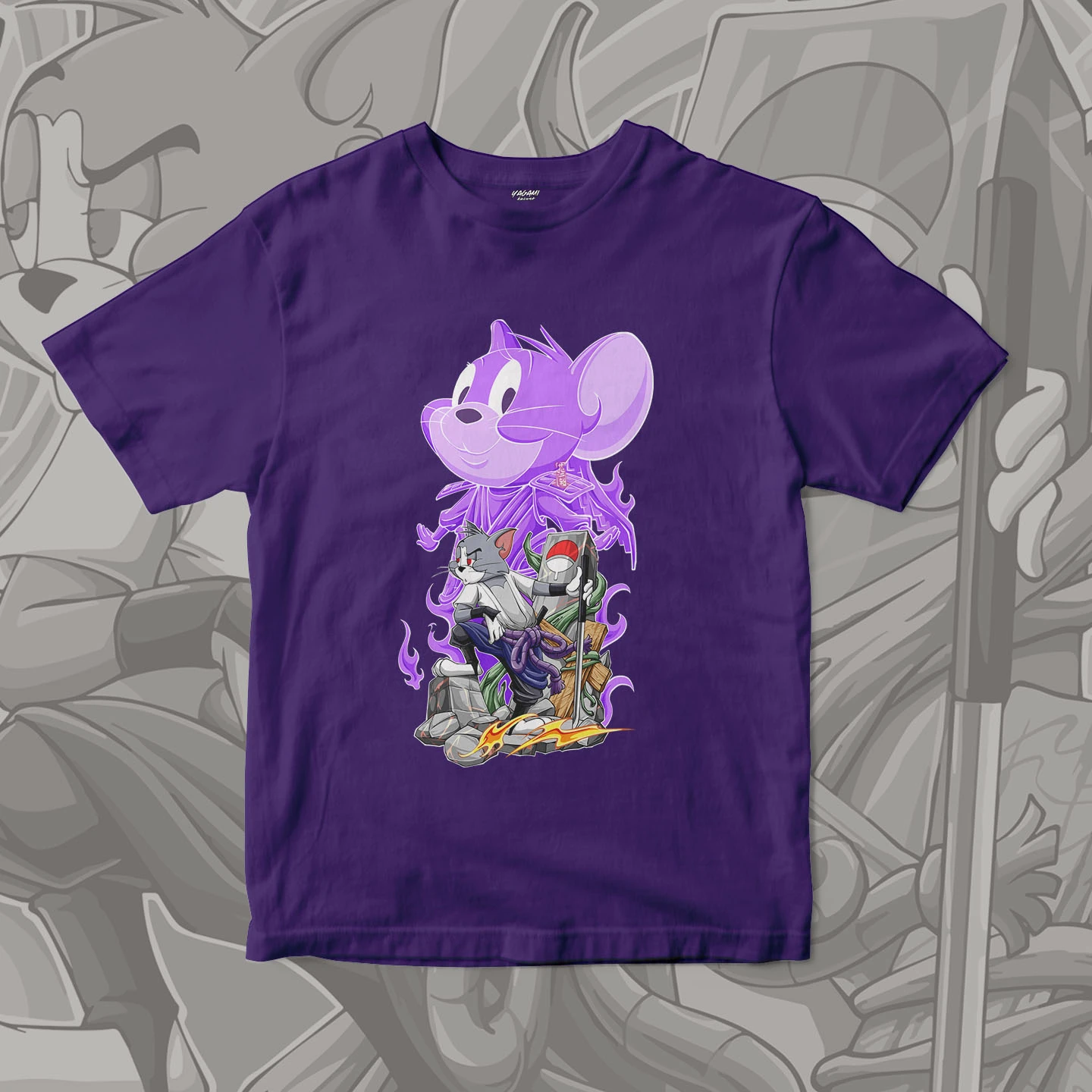 Tom Jerry Spirit Warrior | Unisex Jersey Short Sleeve Tee - Image 5