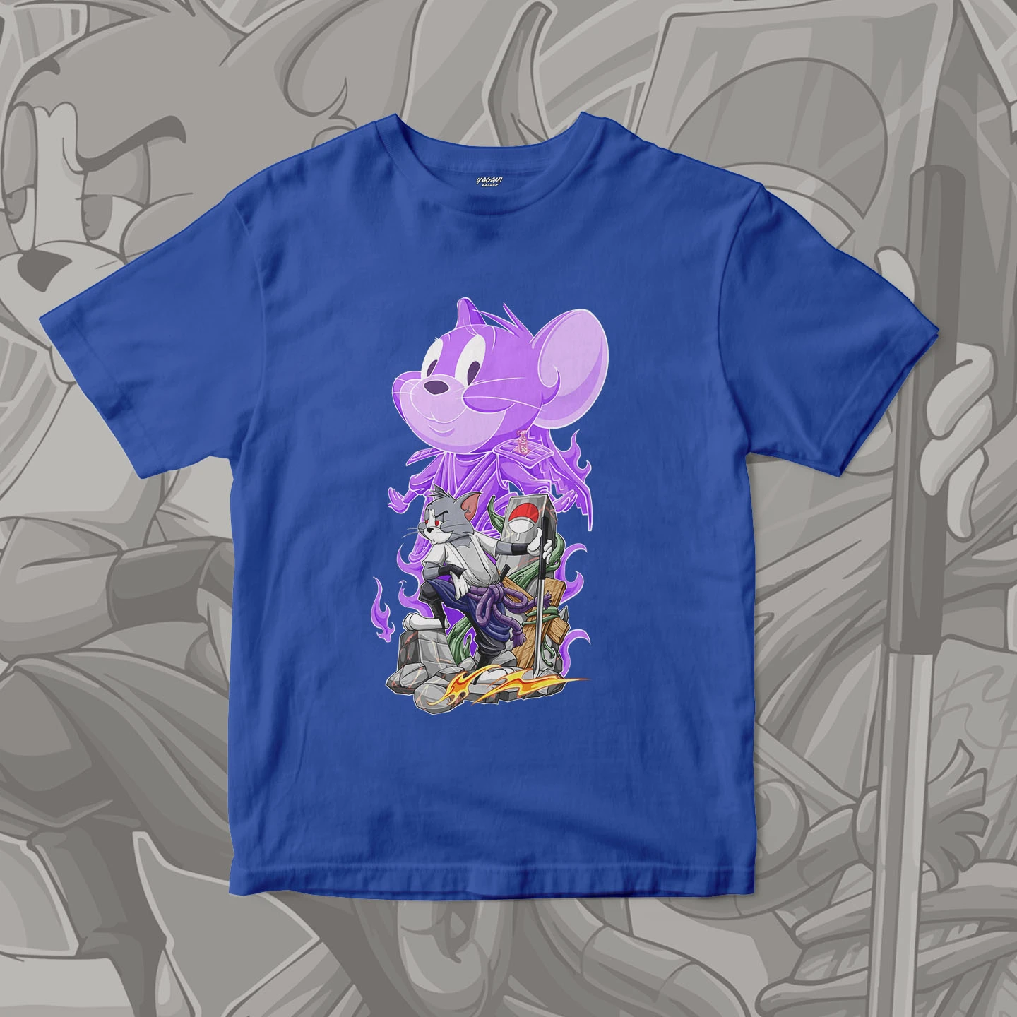 Tom Jerry Spirit Warrior | Unisex Jersey Short Sleeve Tee - Image 4