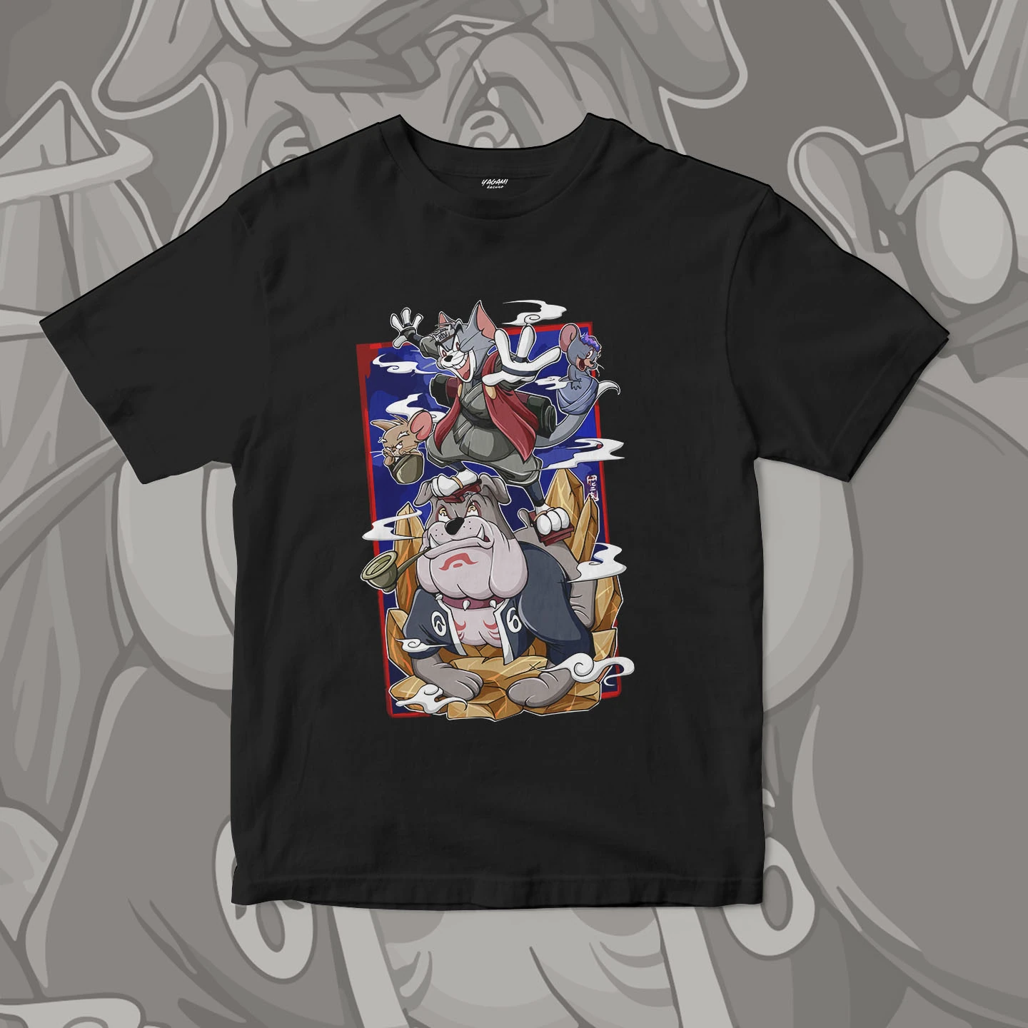 Tom Jerry Spike Ninja | Unisex Jersey Short Sleeve Tee - Image 3