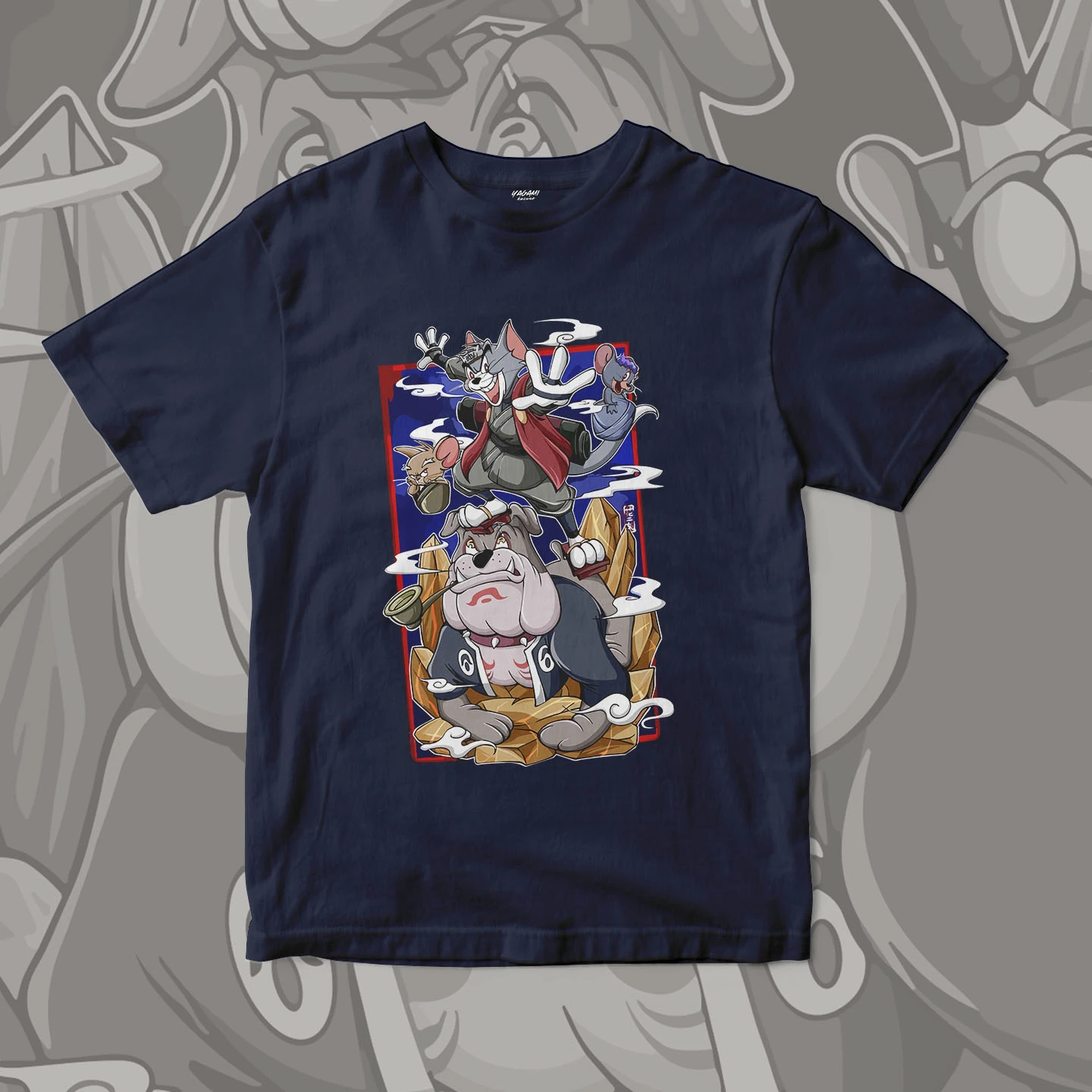 Tom Jerry Spike Ninja | Unisex Jersey Short Sleeve Tee - Image 7