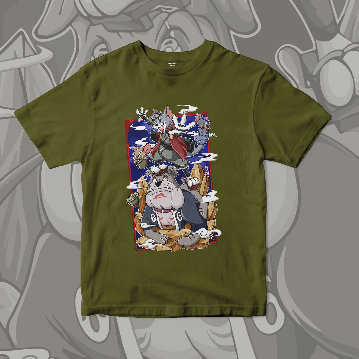 Tom Jerry Spike Ninja | Unisex Jersey Short Sleeve Tee - Image 6