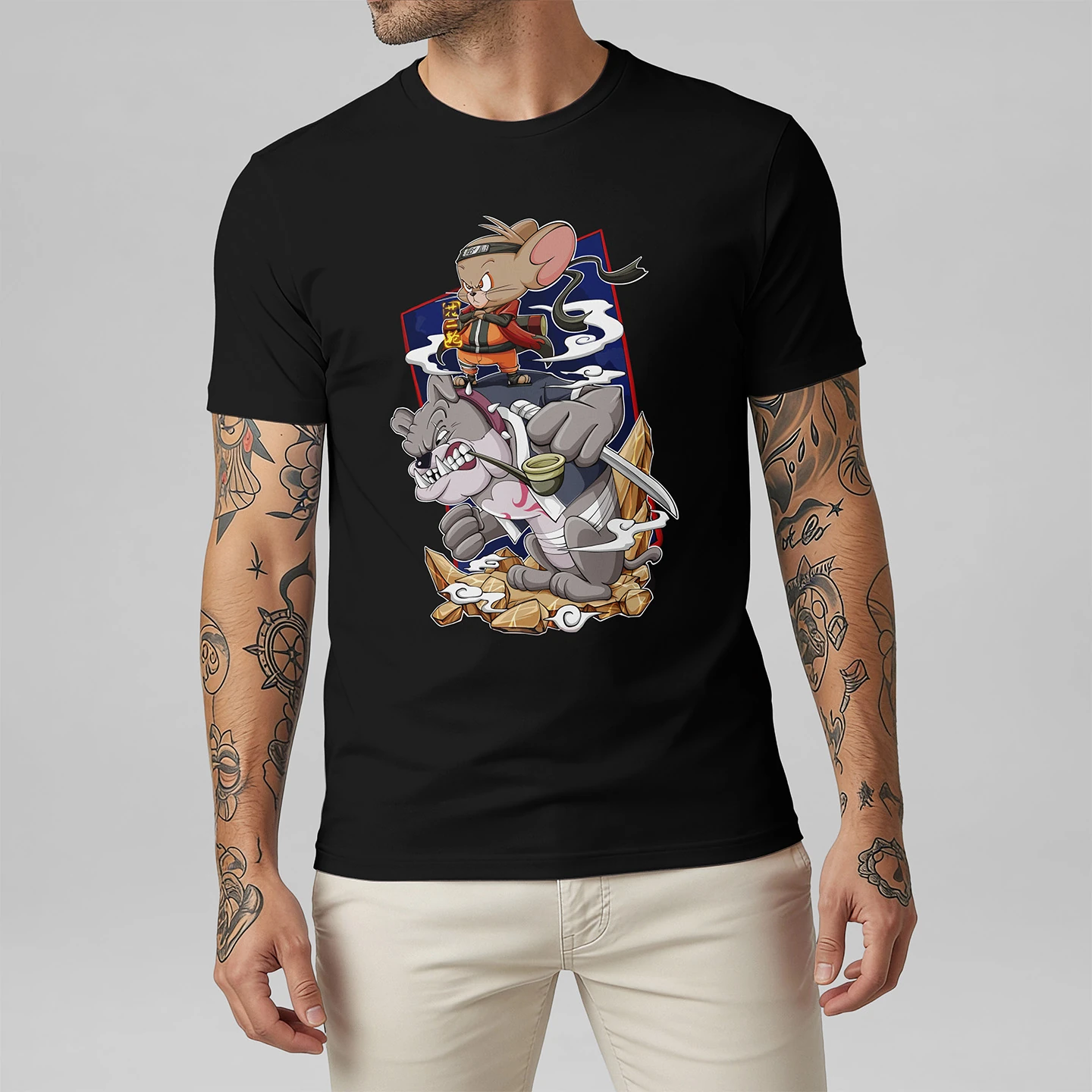 Jerry Spike Ninja Duo | Unisex Jersey Short Sleeve Tee - Image 2
