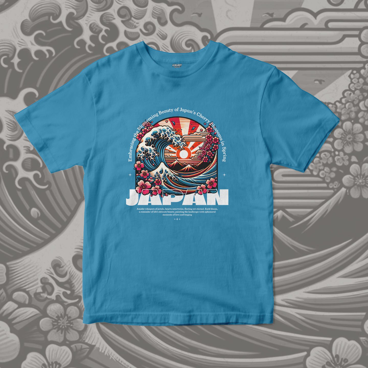 Sakura Wave Japan | Unisex Jersey Short Sleeve Tee - Image 4