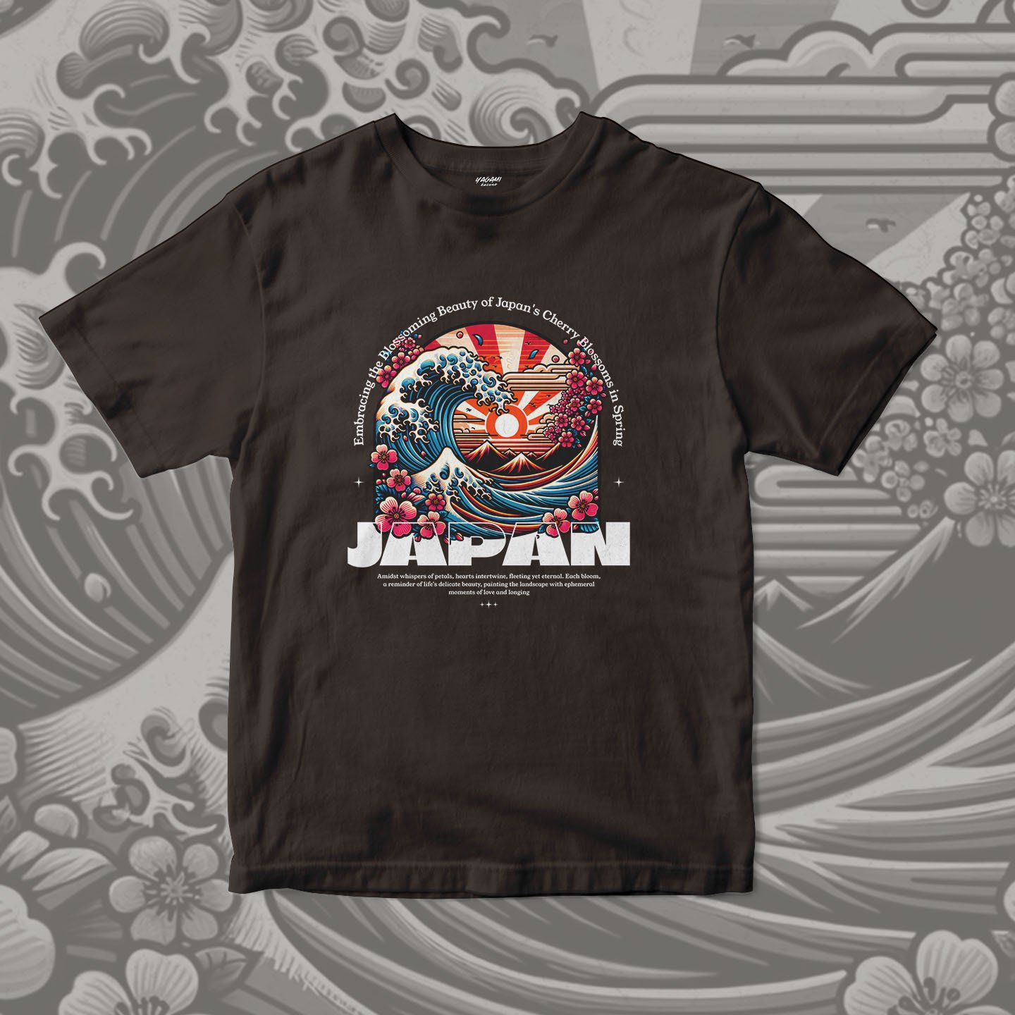 Sakura Wave Japan | Unisex Jersey Short Sleeve Tee - Image 7