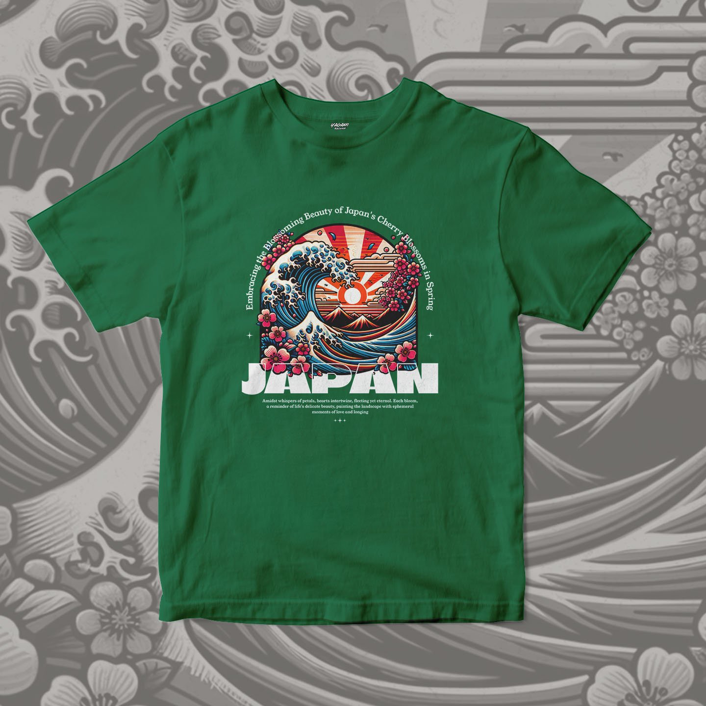 Sakura Wave Japan | Unisex Jersey Short Sleeve Tee - Image 10