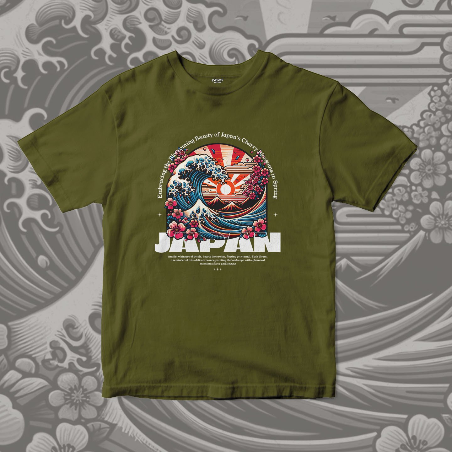 Sakura Wave Japan | Unisex Jersey Short Sleeve Tee - Image 13