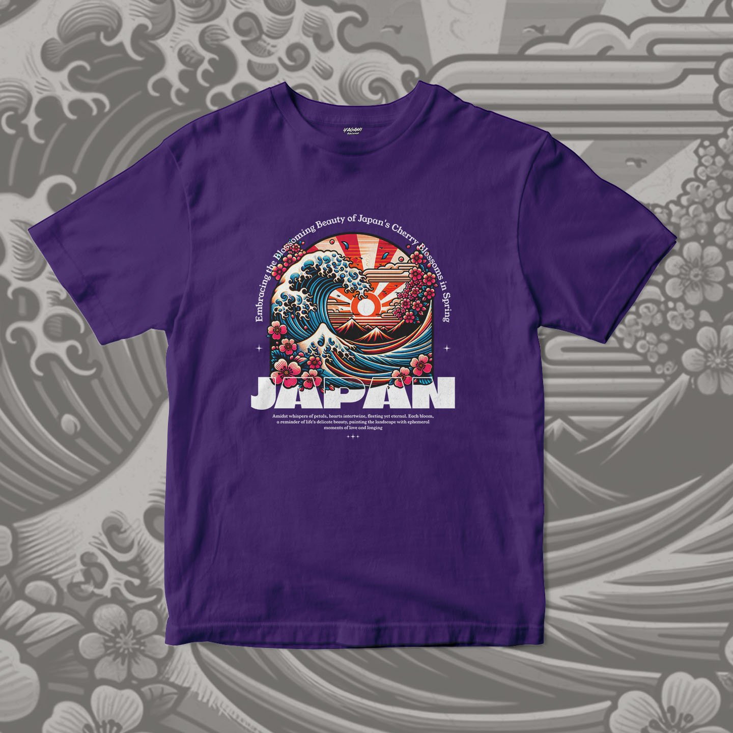 Sakura Wave Japan | Unisex Jersey Short Sleeve Tee - Image 14
