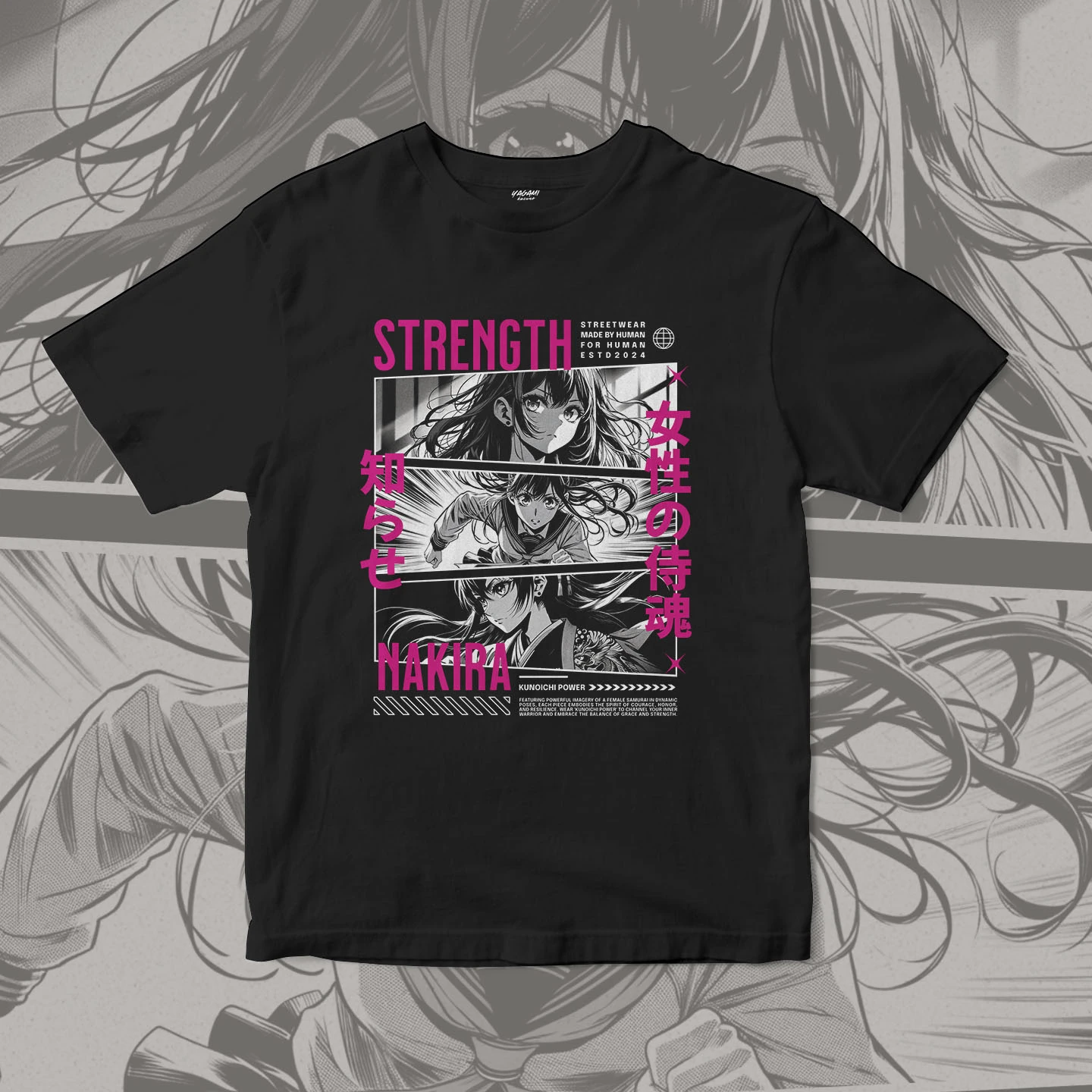 Kunoichi Strength | Unisex Jersey Short Sleeve Tee - Image 3