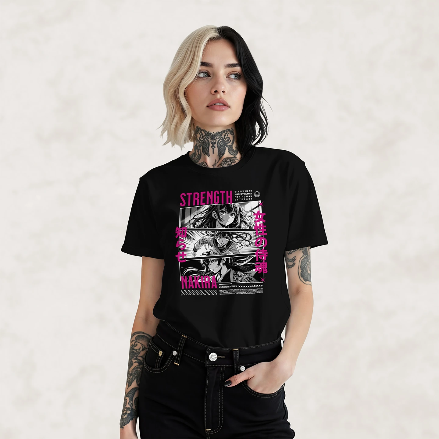 Kunoichi Strength | Unisex Jersey Short Sleeve Tee - Image 2