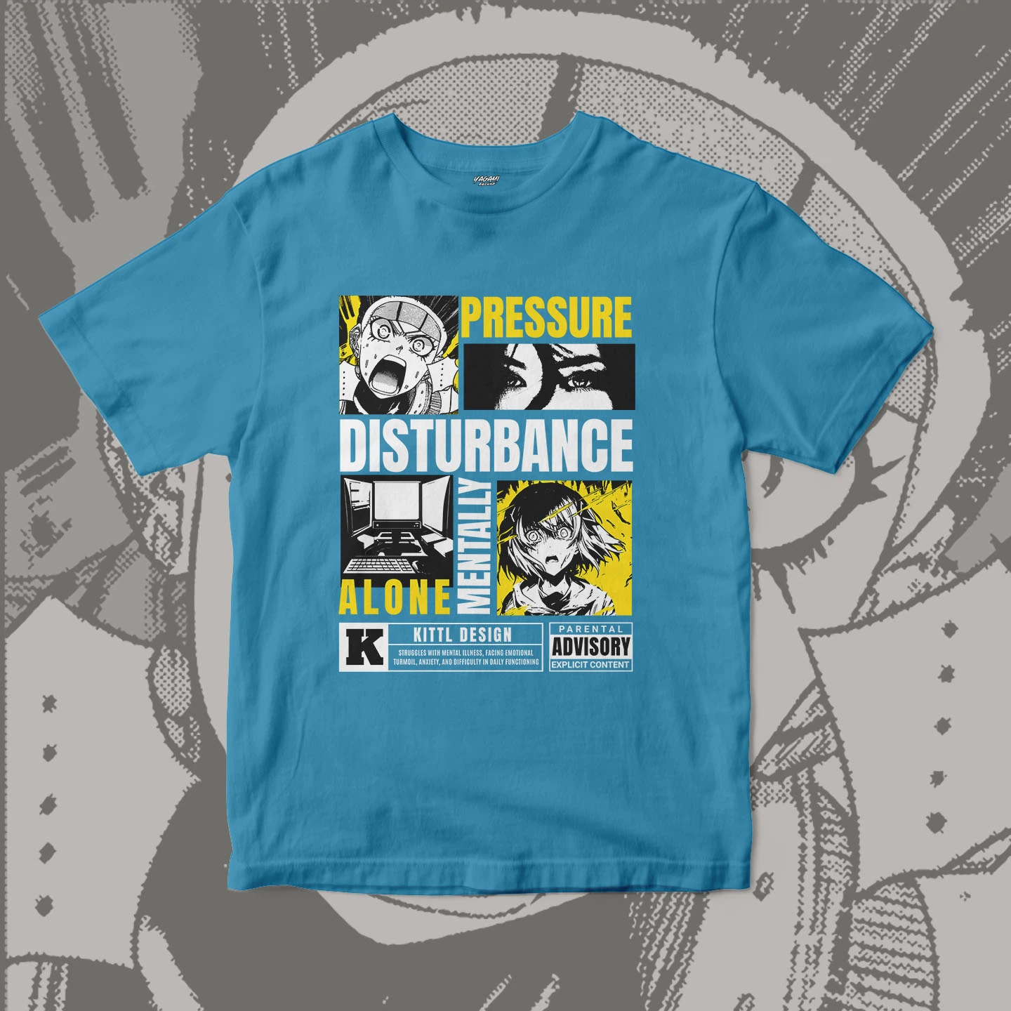 Pressure Manga Collage | Unisex Jersey Short Sleeve Tee - Image 15