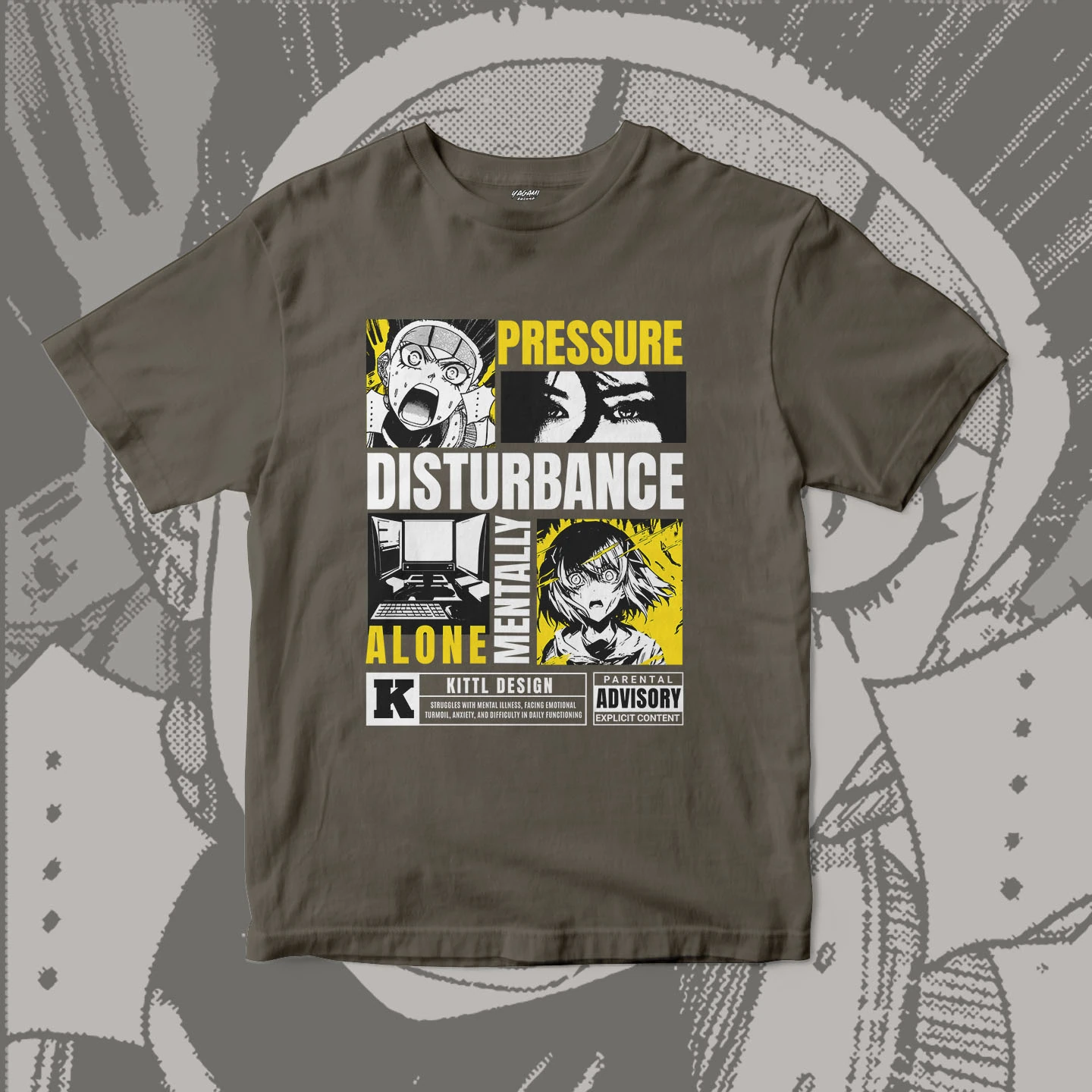 Pressure Manga Collage | Unisex Jersey Short Sleeve Tee - Image 14