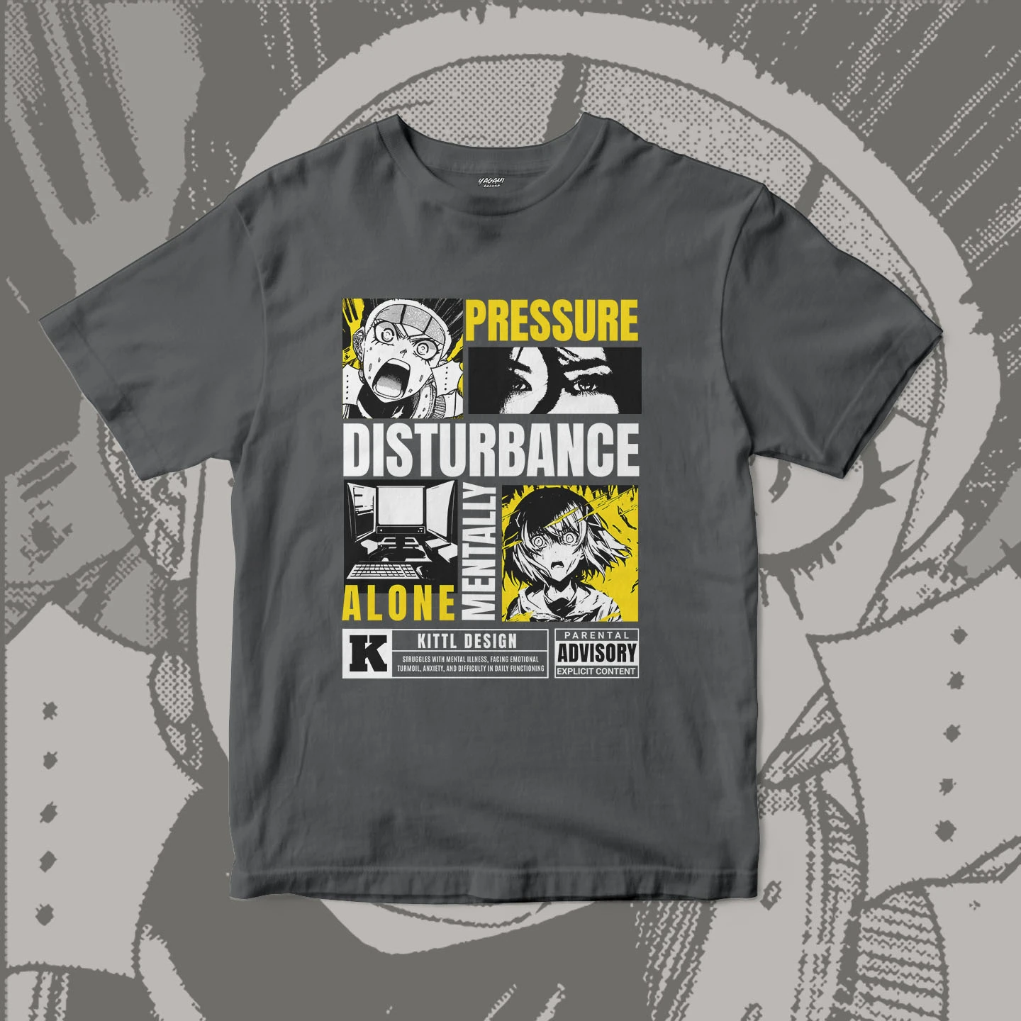 Pressure Manga Collage | Unisex Jersey Short Sleeve Tee - Image 13