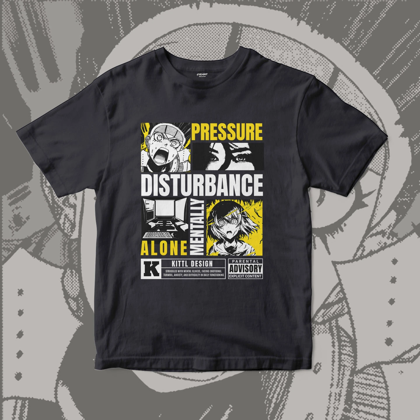 Pressure Manga Collage | Unisex Jersey Short Sleeve Tee - Image 11