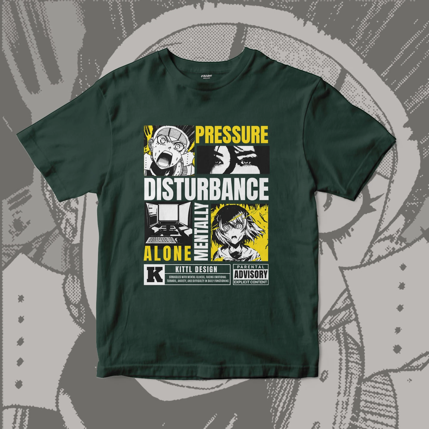 Pressure Manga Collage | Unisex Jersey Short Sleeve Tee - Image 10