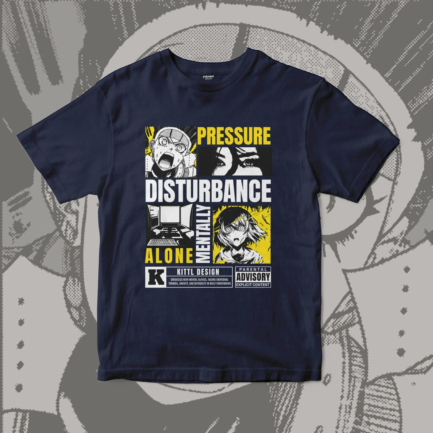 Pressure Manga Collage | Unisex Jersey Short Sleeve Tee - Image 7