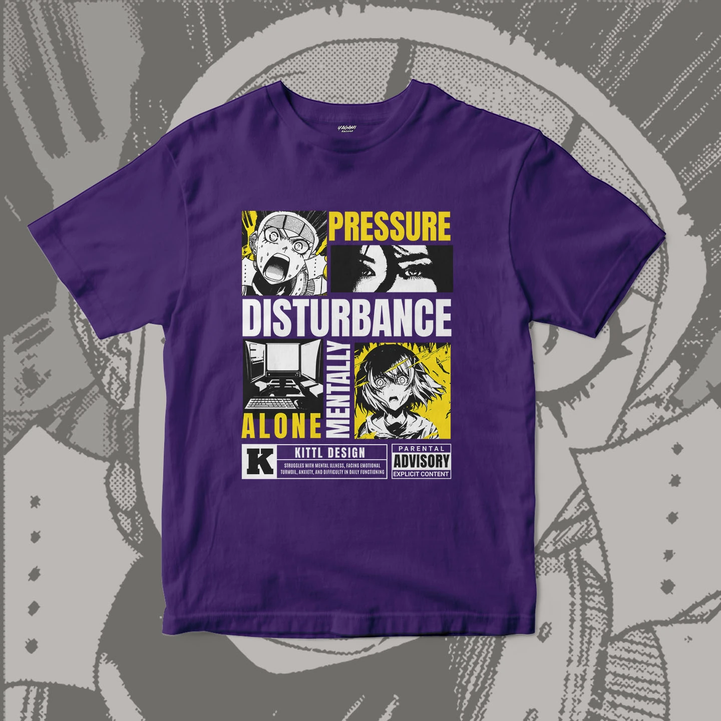 Pressure Manga Collage | Unisex Jersey Short Sleeve Tee - Image 5