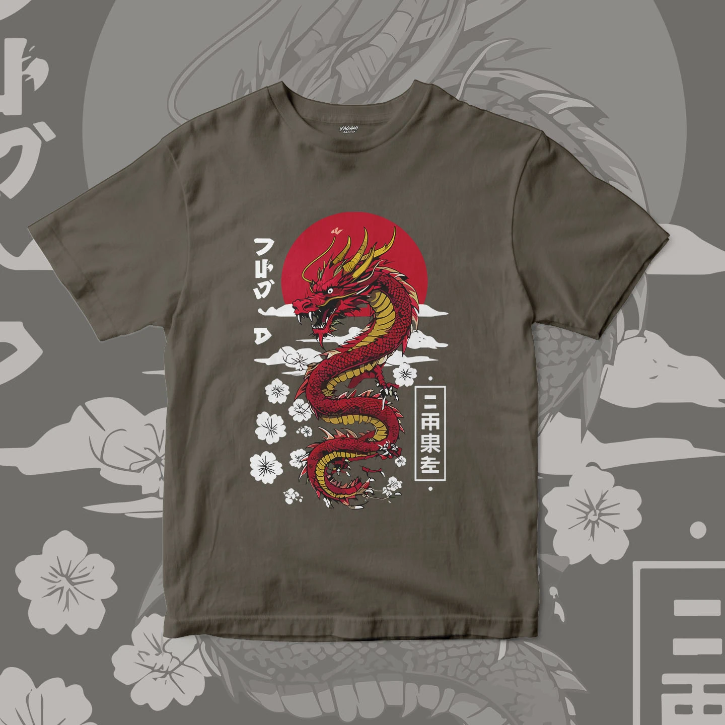 Crimson Dragon Spirit | Unisex Jersey Short Sleeve Tee - Image 4