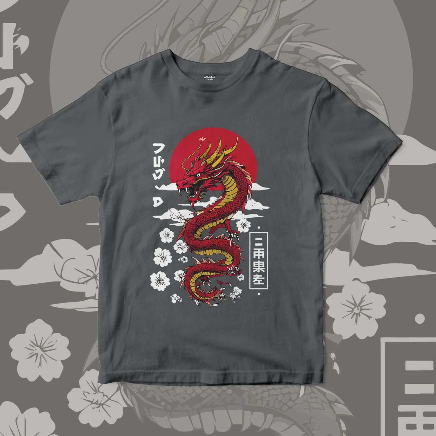 Crimson Dragon Spirit | Unisex Jersey Short Sleeve Tee - Image 5