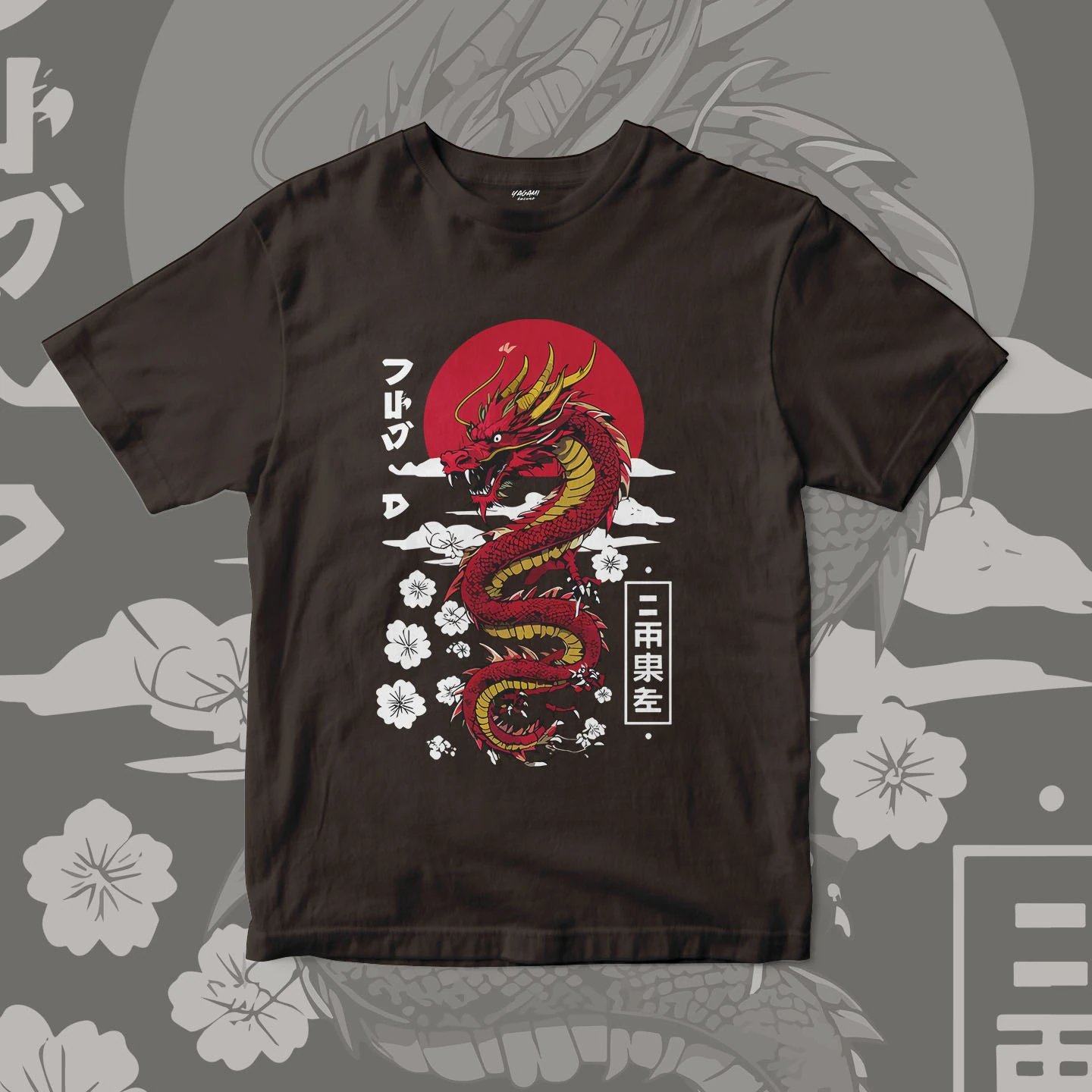 Crimson Dragon Spirit | Unisex Jersey Short Sleeve Tee - Image 6