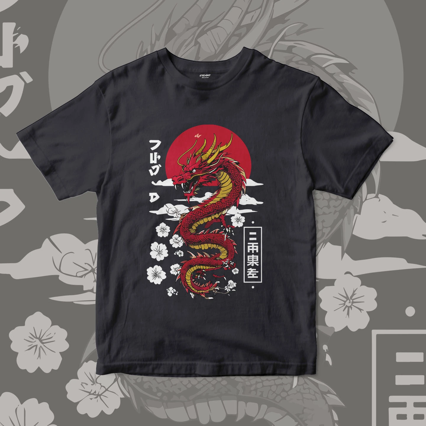 Crimson Dragon Spirit | Unisex Jersey Short Sleeve Tee - Image 7