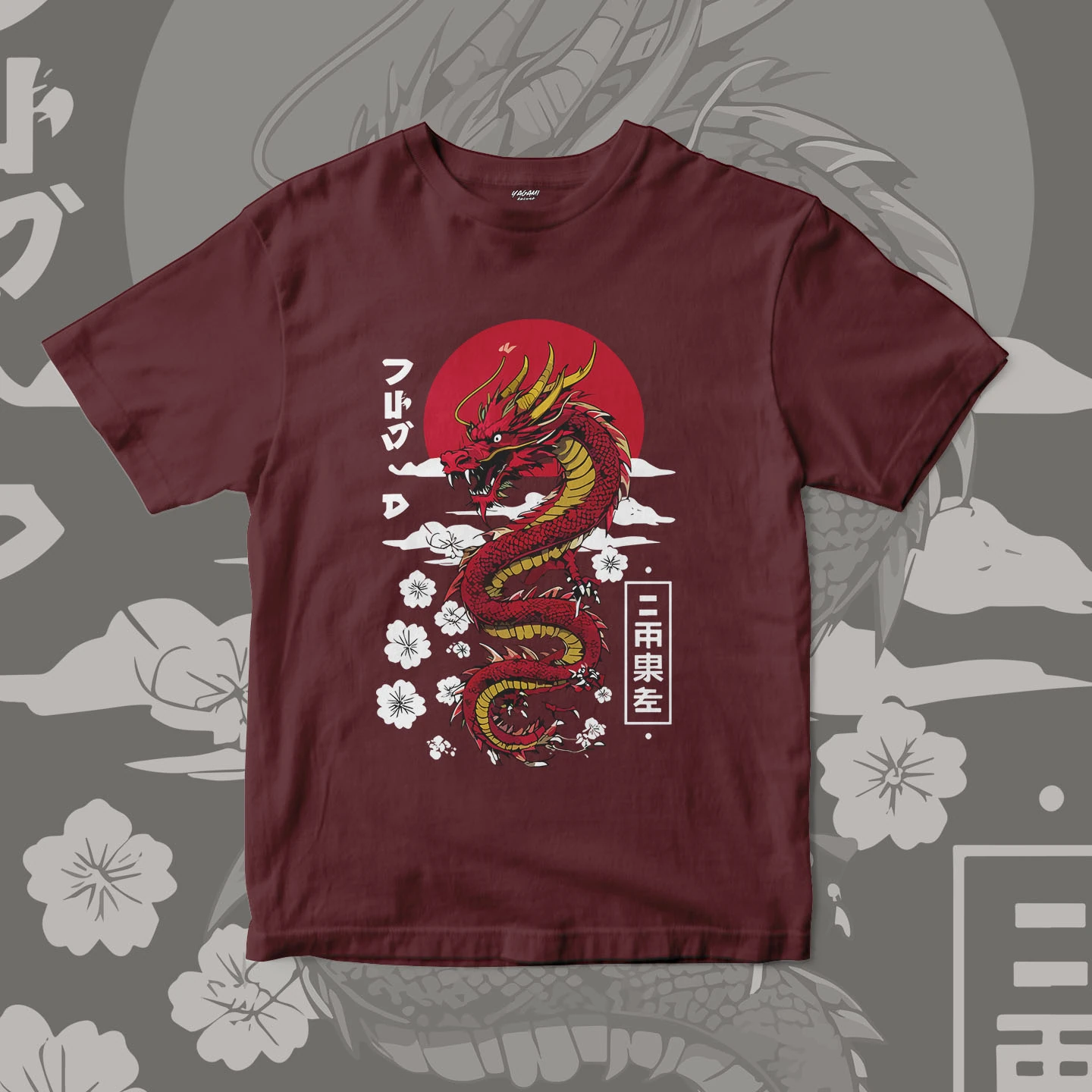 Crimson Dragon Spirit | Unisex Jersey Short Sleeve Tee - Image 9