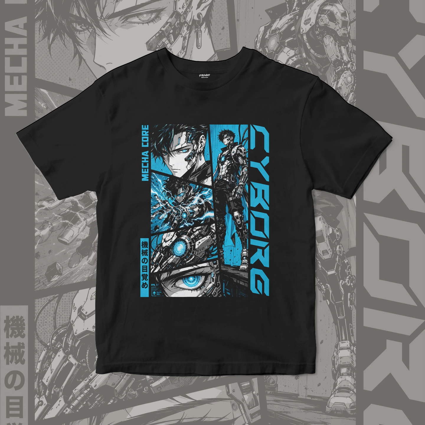 Cyber Mecha Core | Unisex Jersey Short Sleeve Tee - Image 3