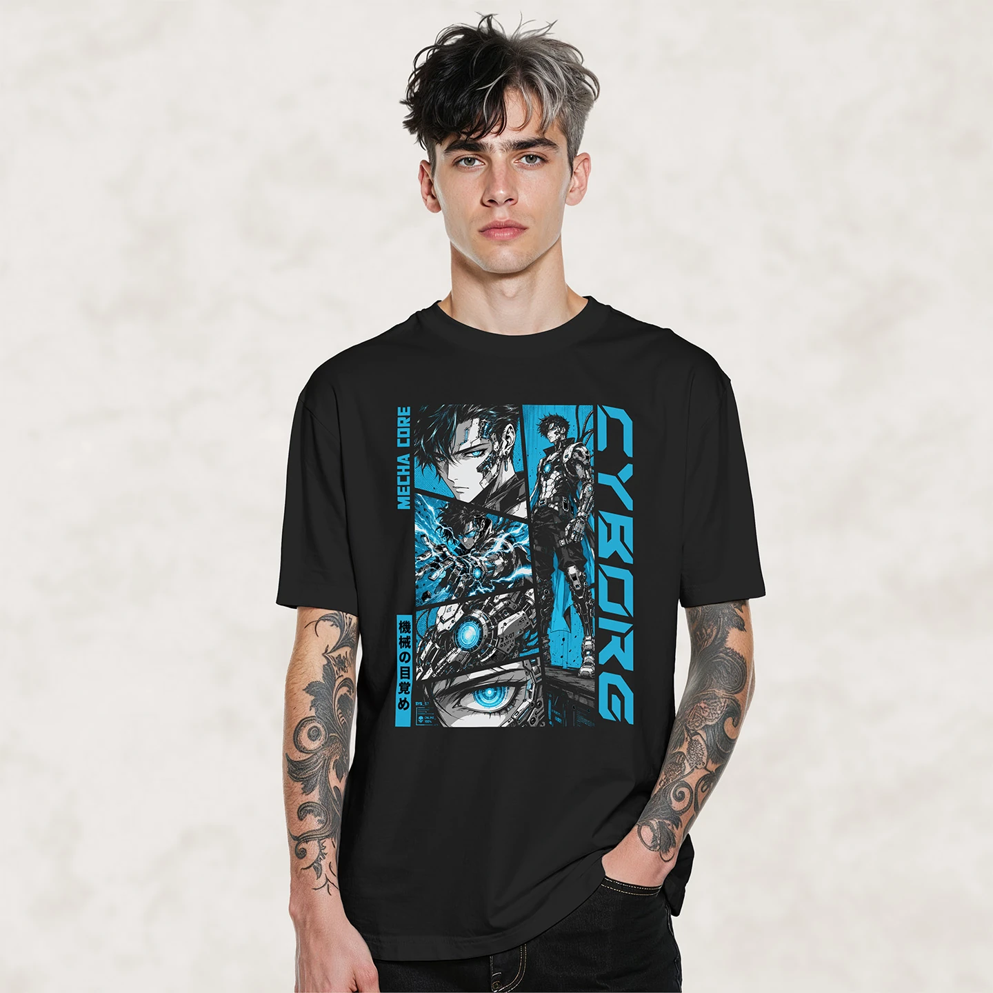 Cyber Mecha Core | Unisex Jersey Short Sleeve Tee - Image 2