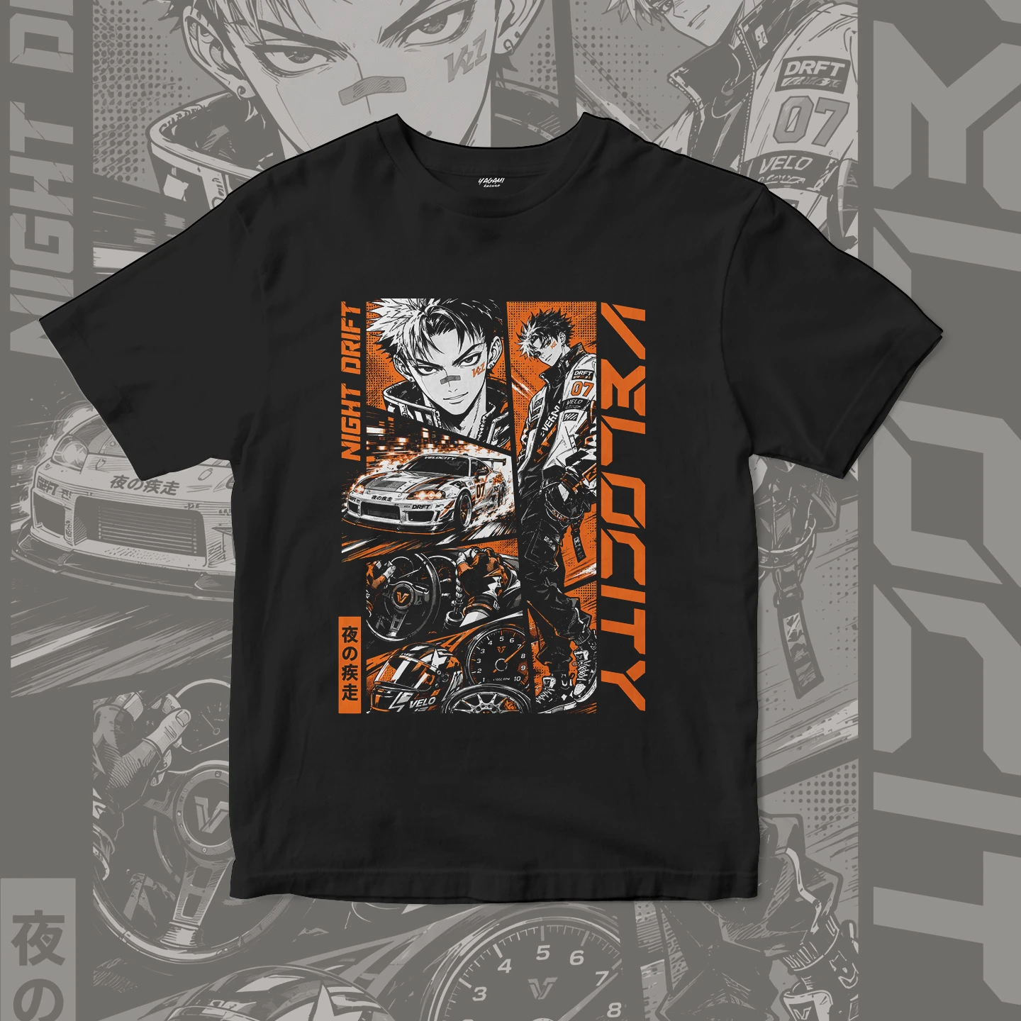 Midnight Drift Racer | Unisex Jersey Short Sleeve Tee - Image 3