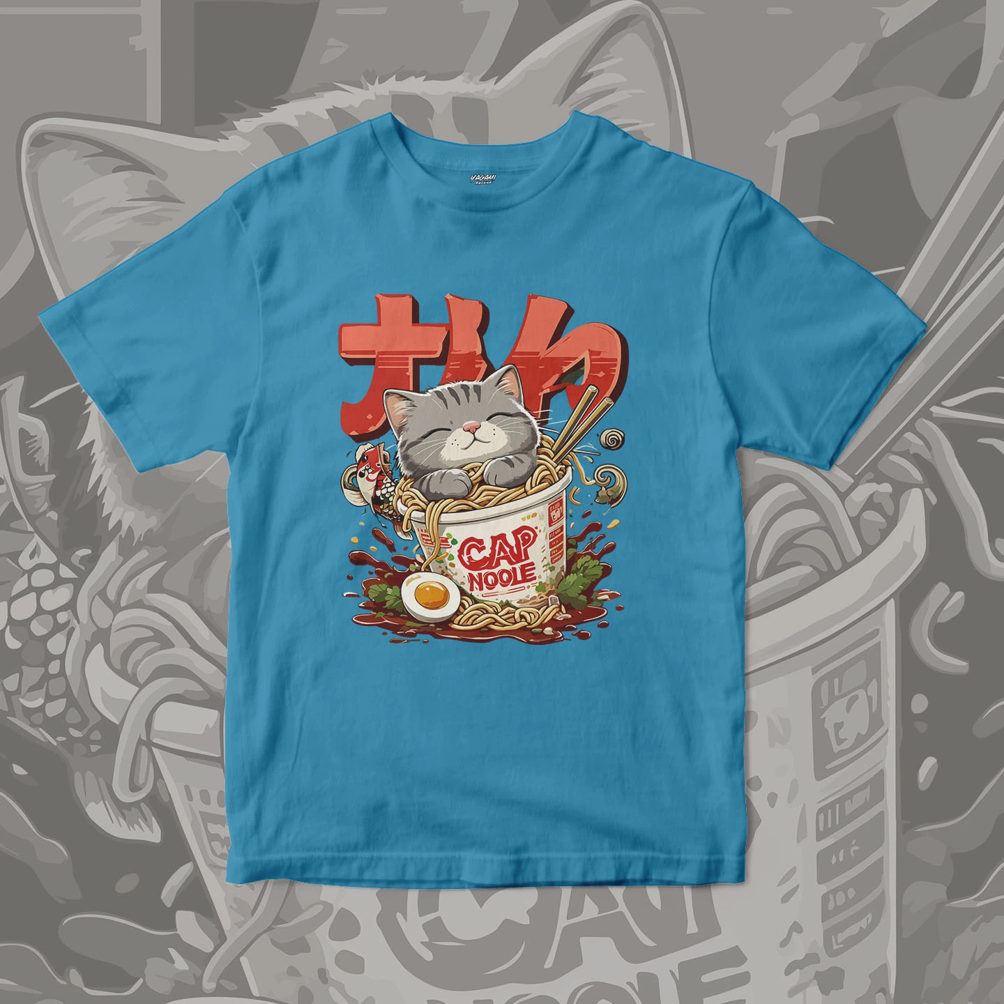 Ramen Cat Comfort | Unisex Jersey Short Sleeve Tee - Image 15
