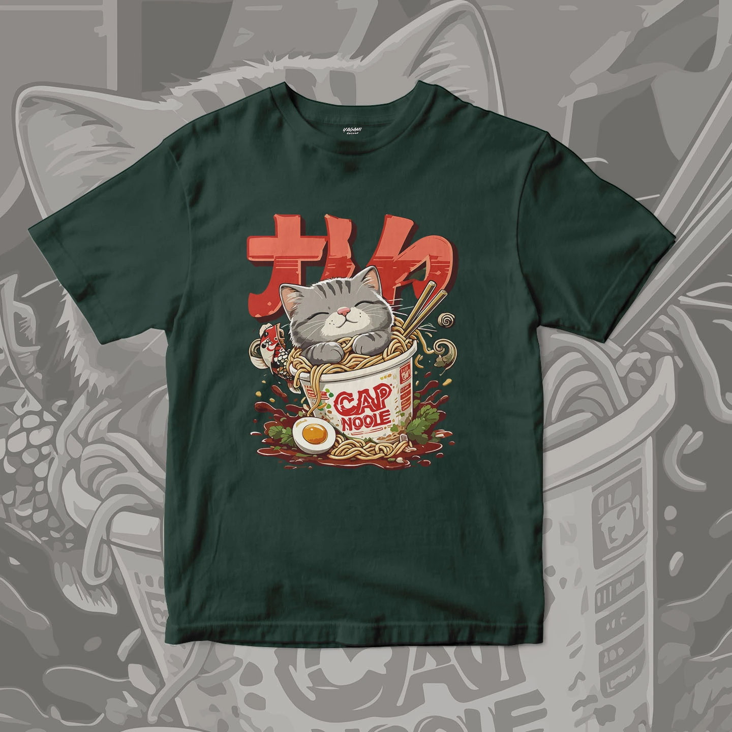 Ramen Cat Comfort | Unisex Jersey Short Sleeve Tee - Image 11